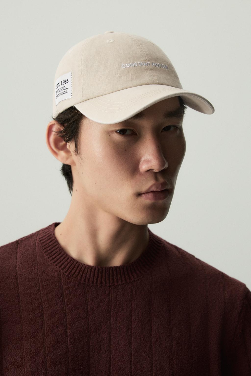 Gorra efecto lavado parche