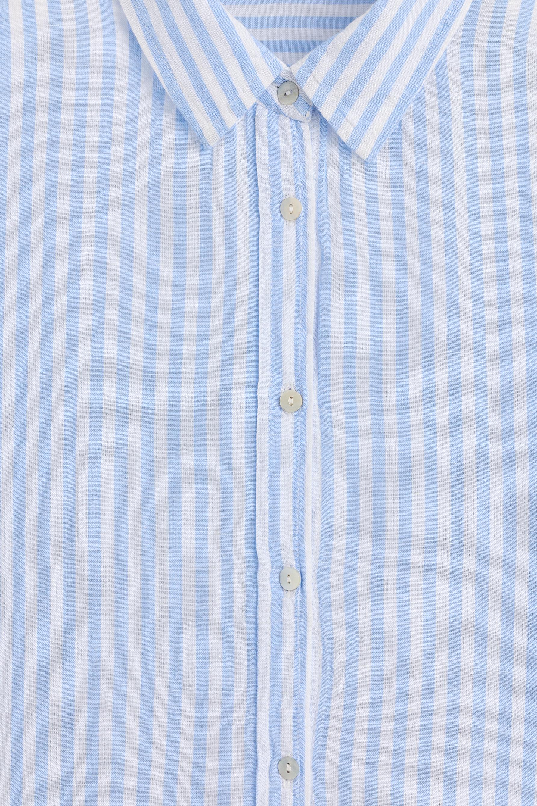 Oversize rustic shirt — PALE BLUE