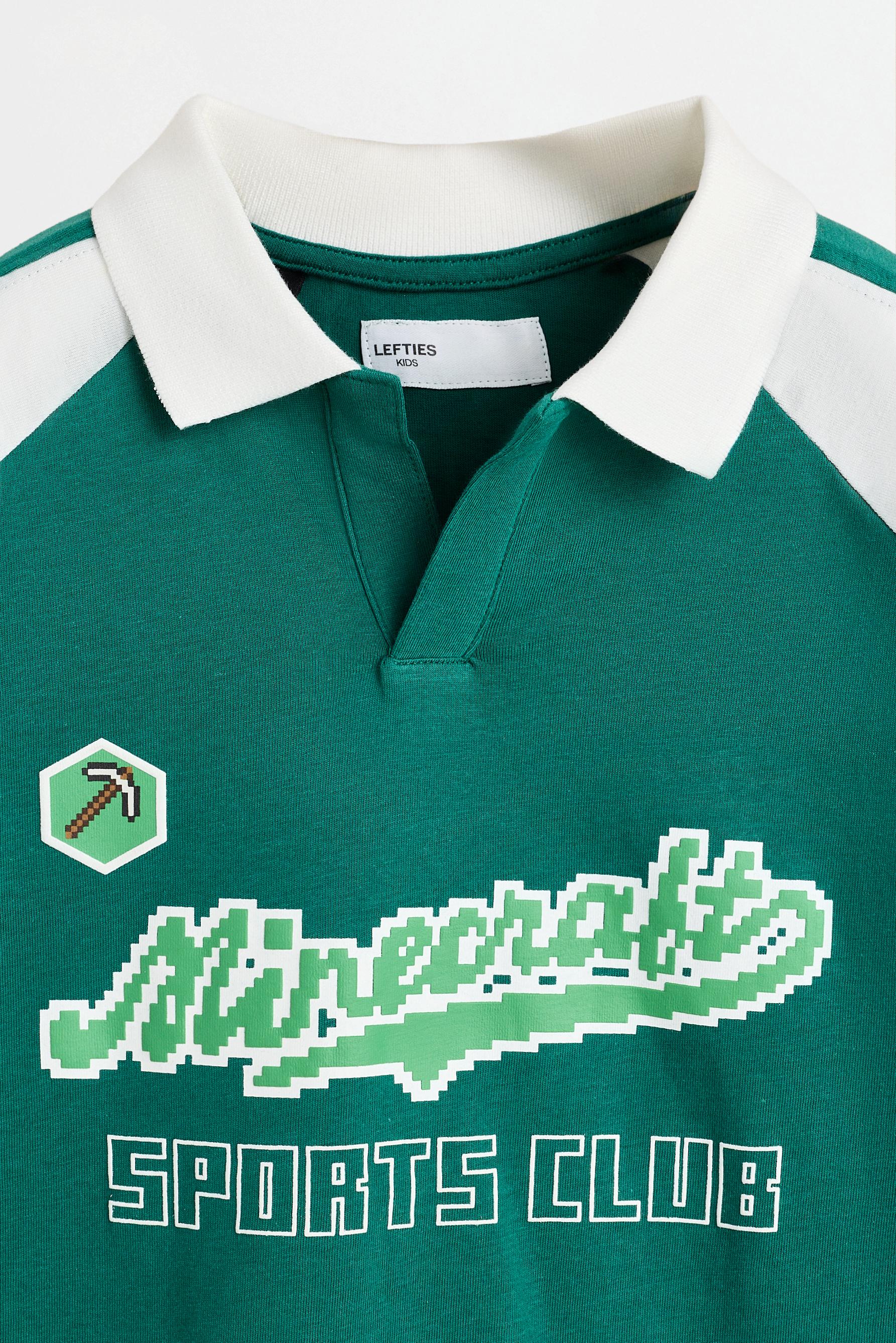 Minecraft polo shirt — DARK GREEN