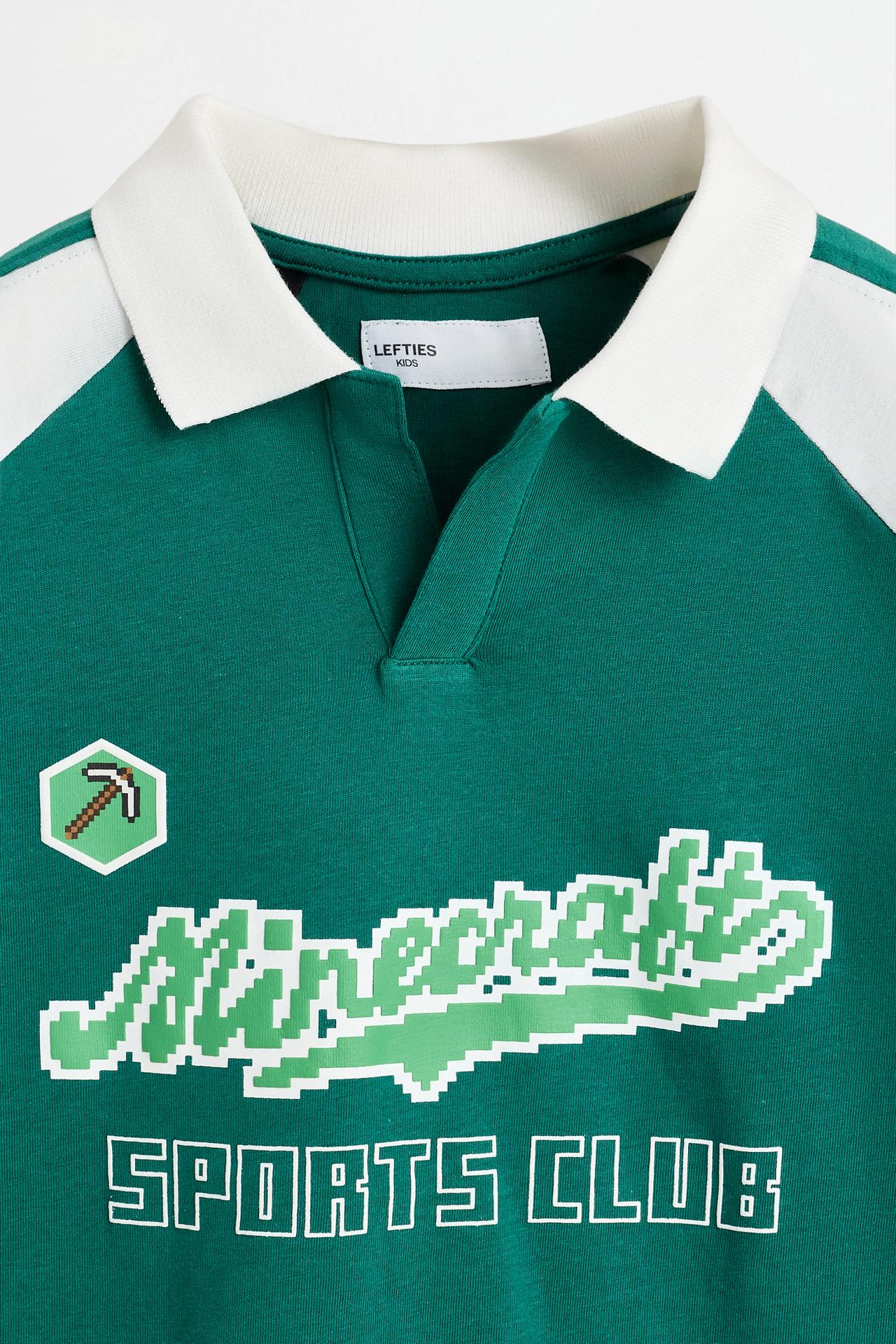 Minecraft polo shirt — DARK GREEN