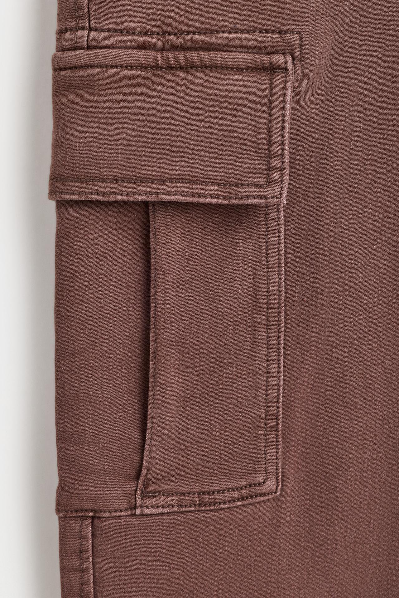 Cargo jogger jeans — DARK BROWN
