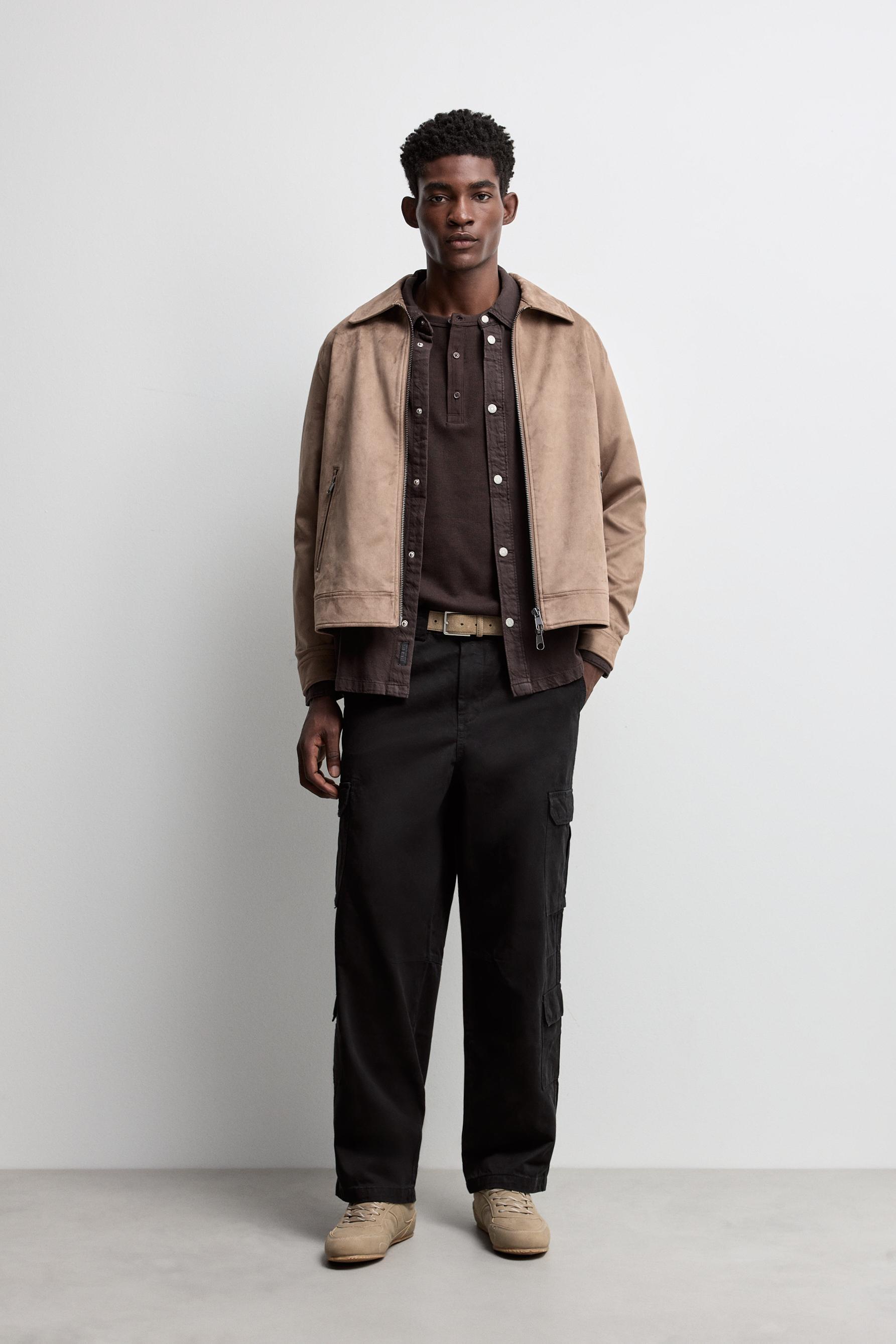 Faux suede jacket — OCHRE