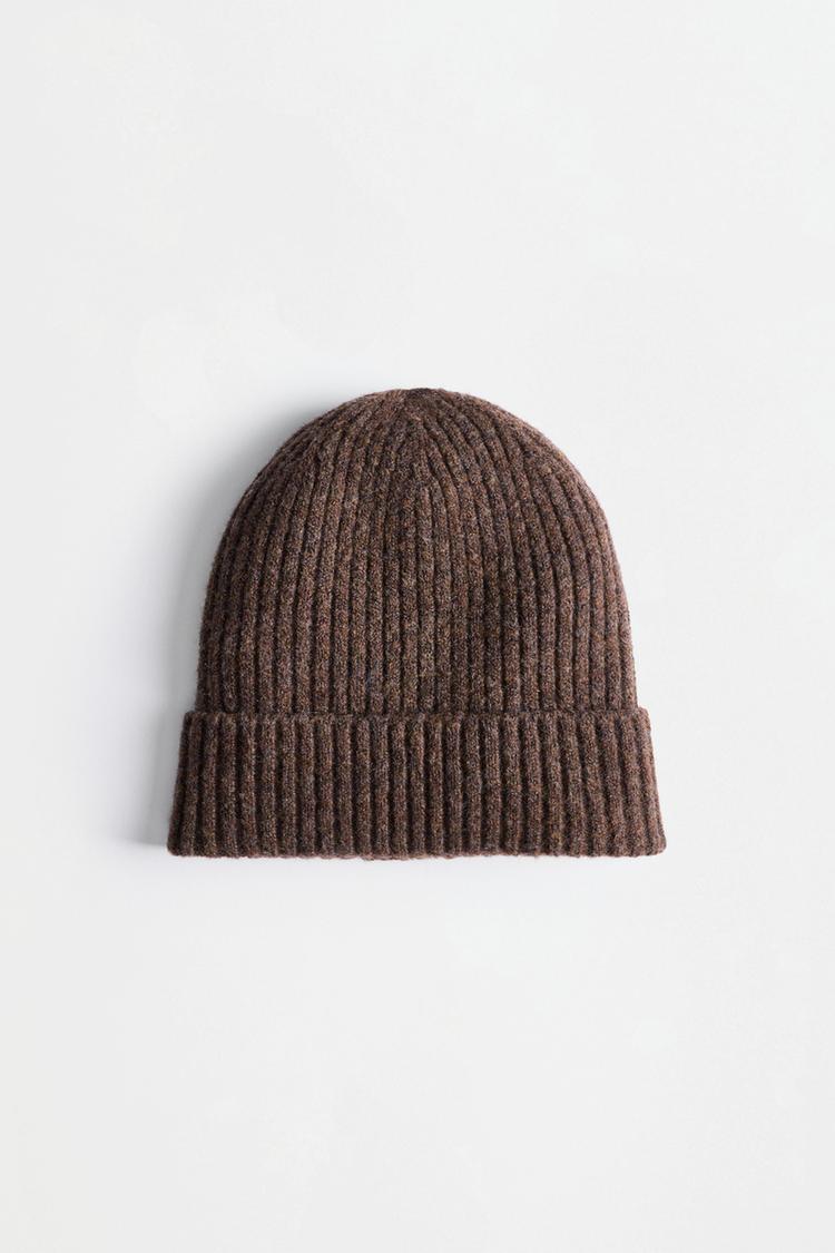 Ribbed hat — CHOCOLATE