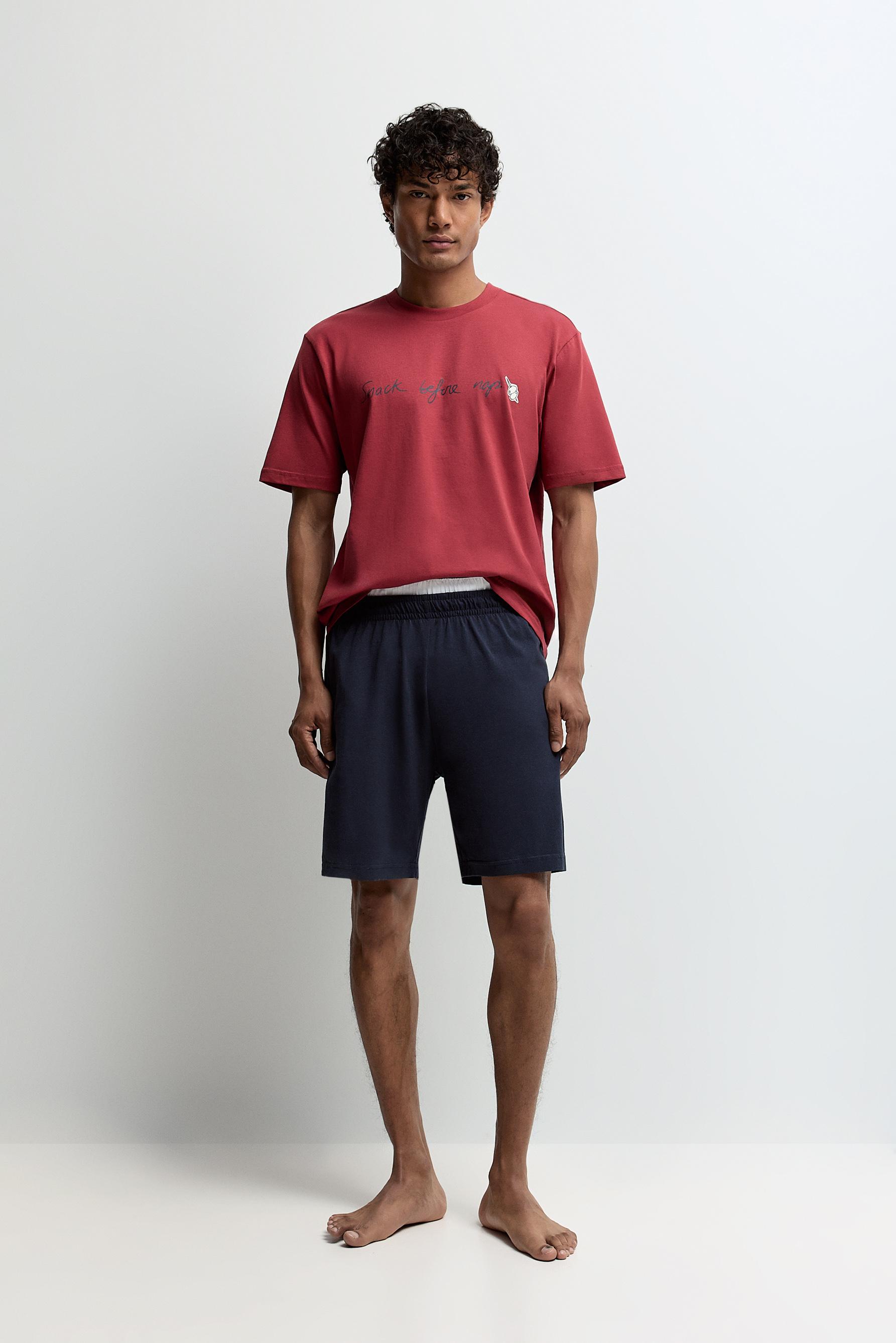 Short printed pyjamas — RED