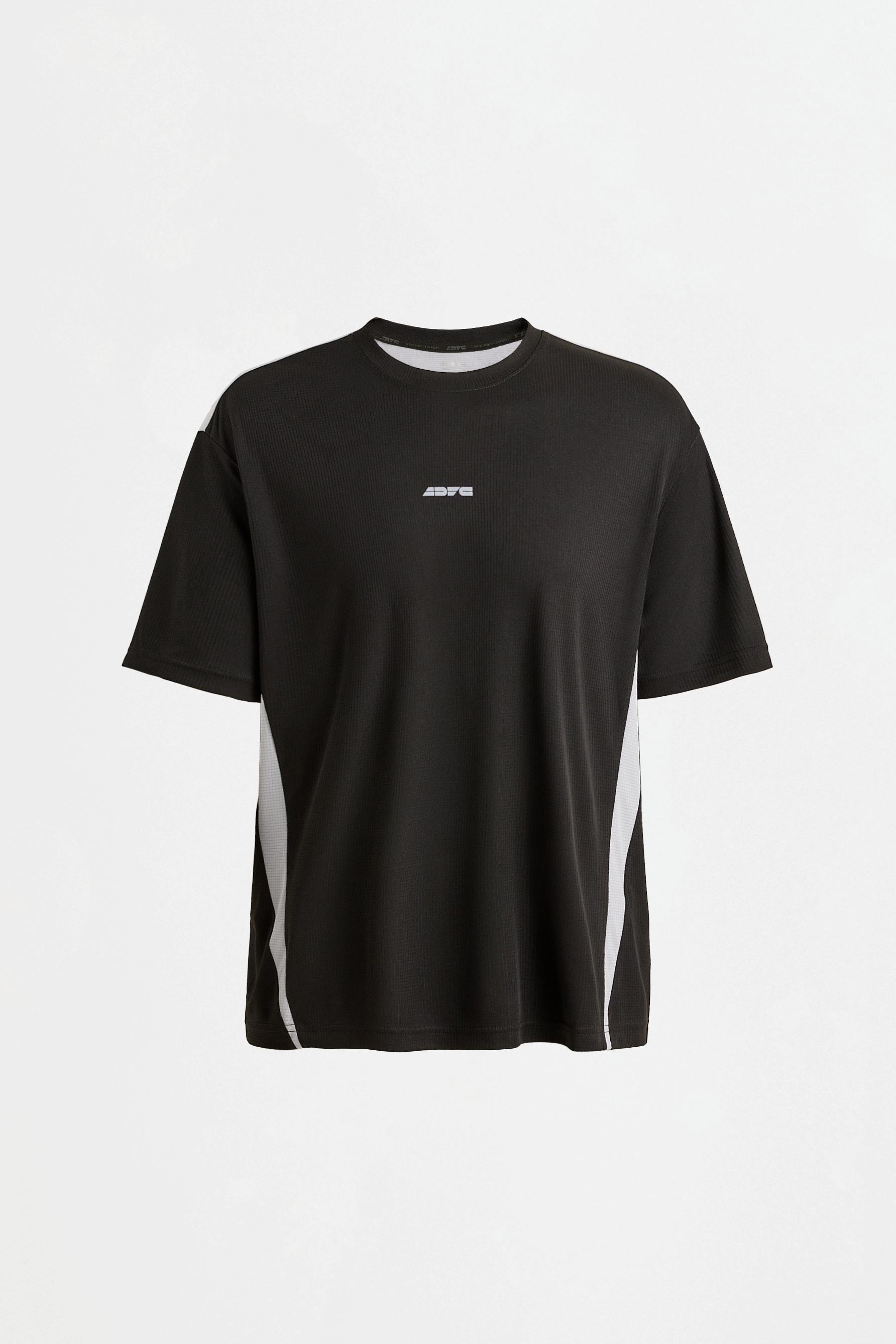 Text sports T-shirt — BLACK