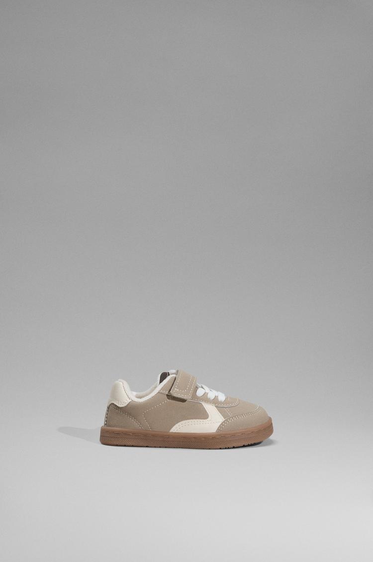 Combined barefoot sneakers — BROWN