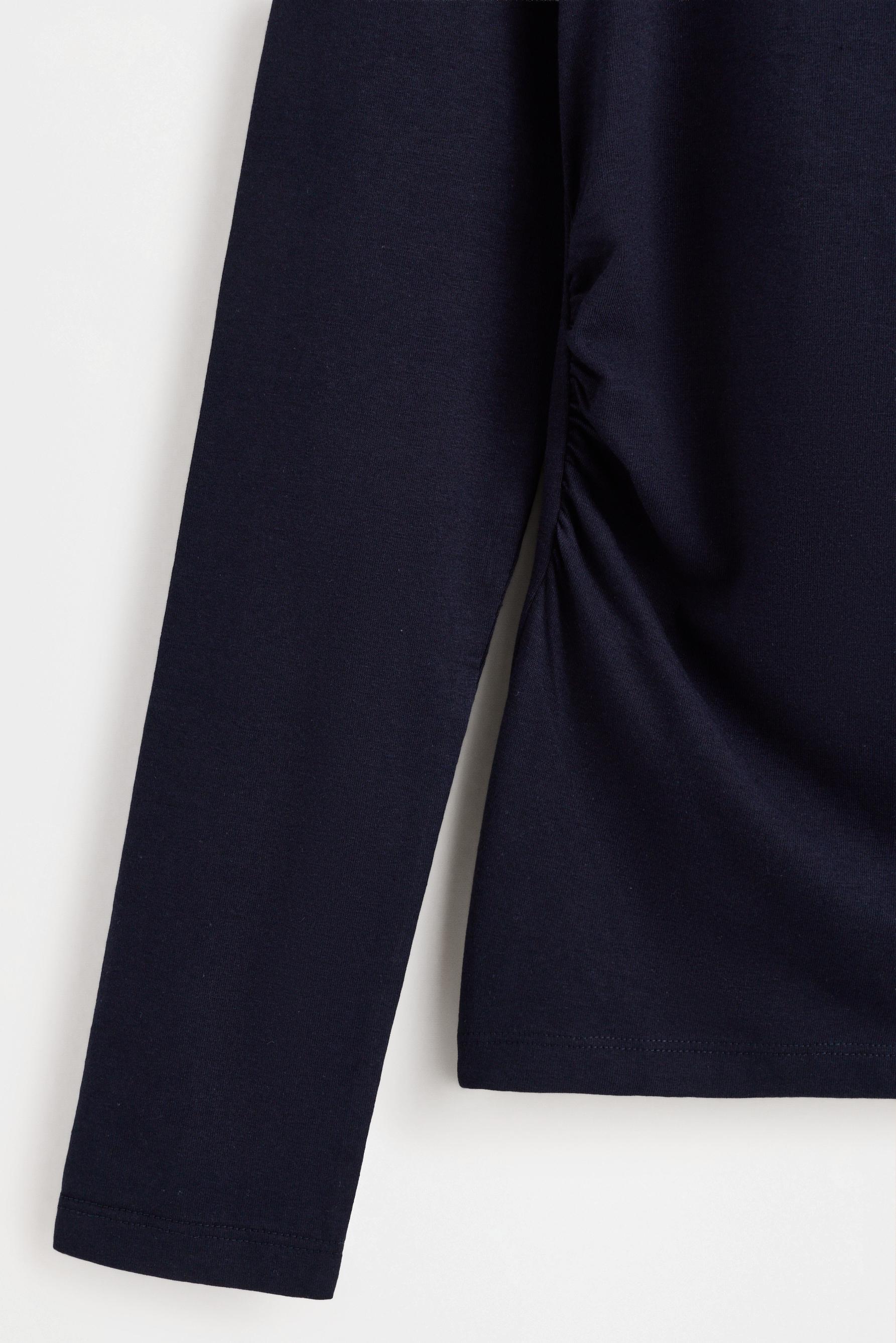 Ruched T-shirt — DARK NAVY
