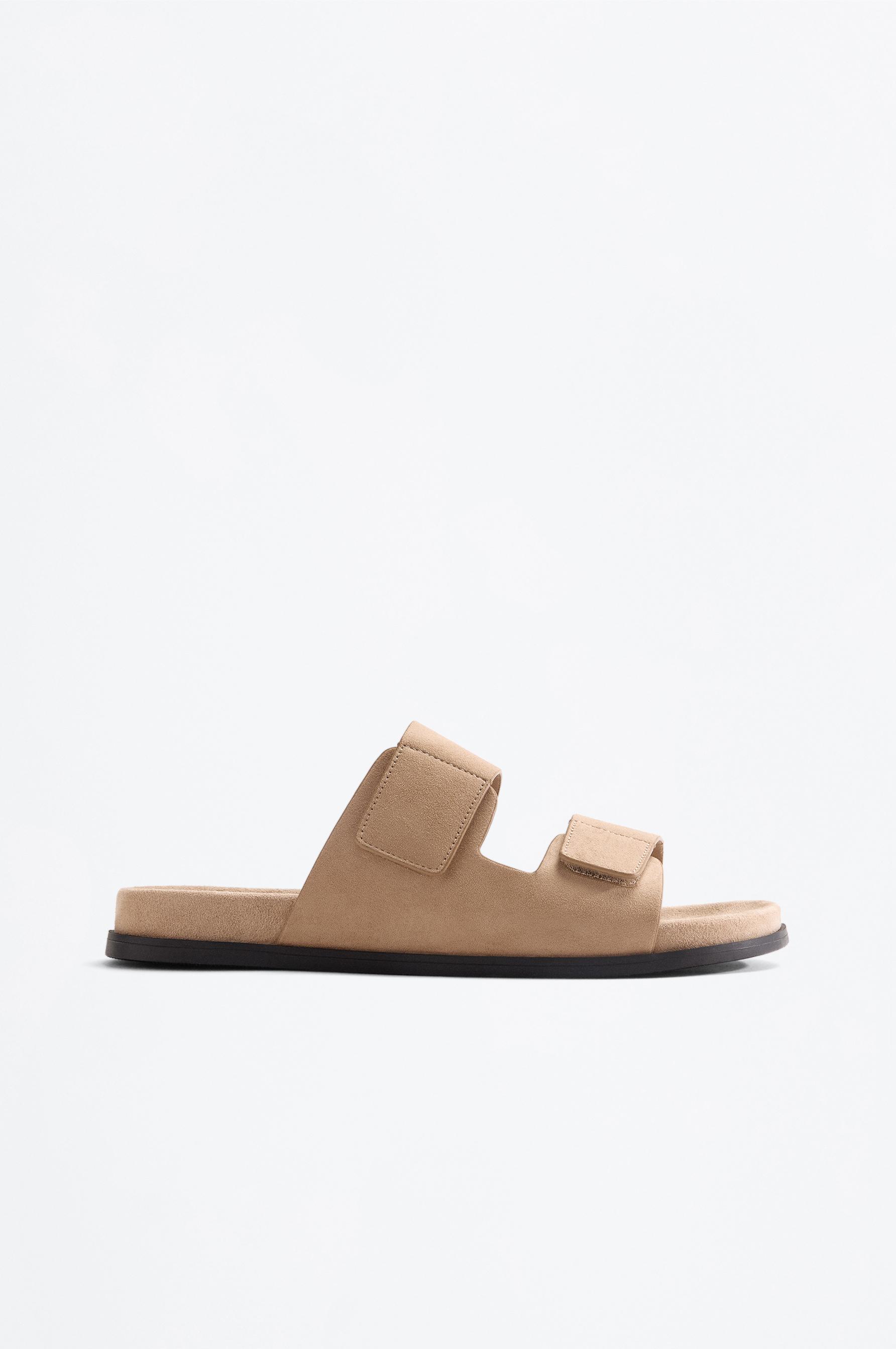 Double-strap sandals — BEIGE