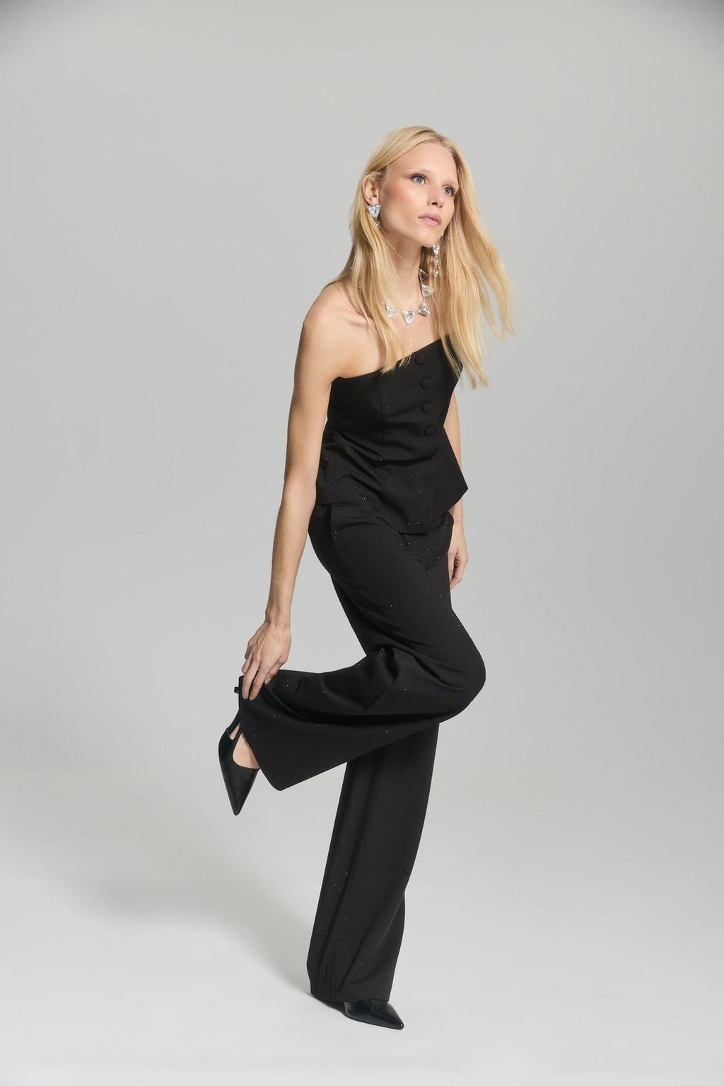 Pantalón de vestir strass