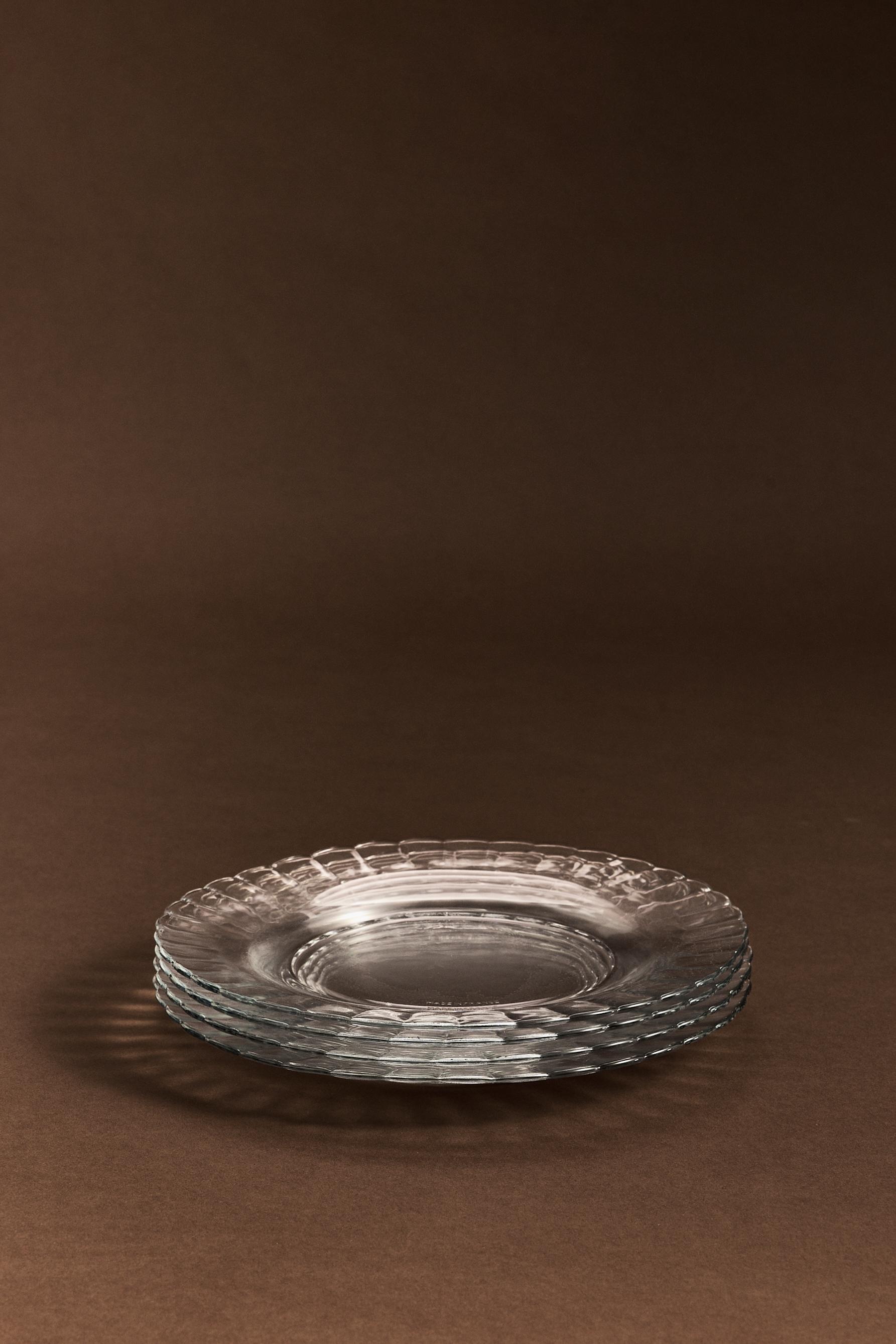 Pack 4 platos postre Duralex® vidrio color 21 cm