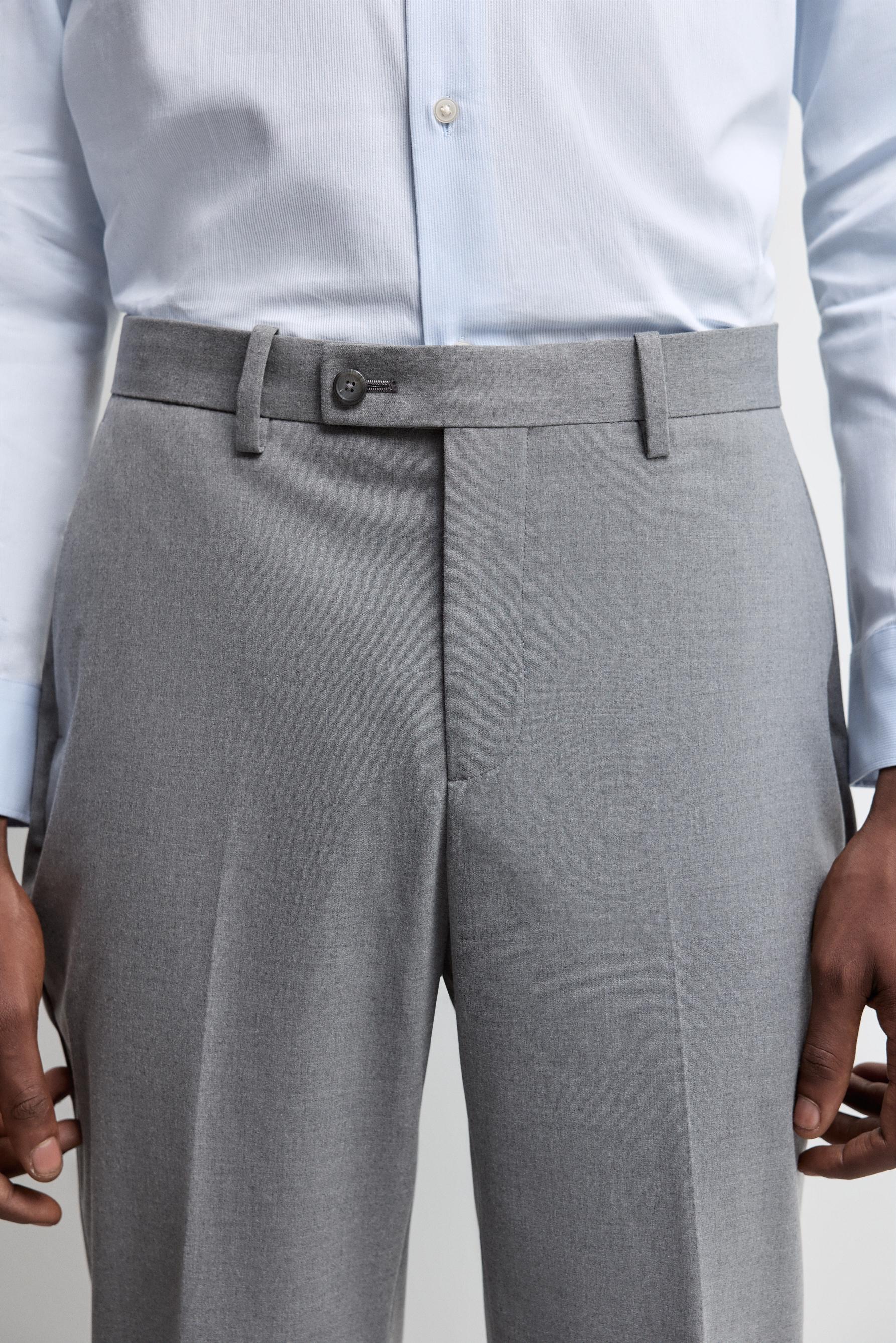 Slim fit suit trousers — GREY