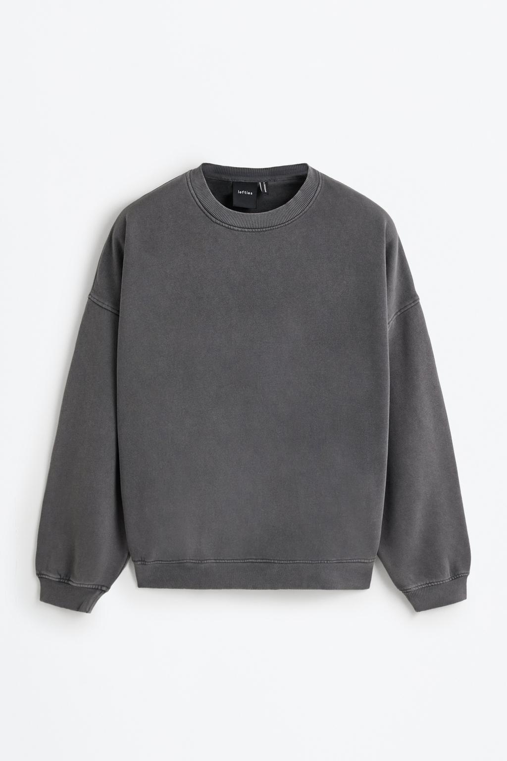 Oversize washed-effect sweatshirt
