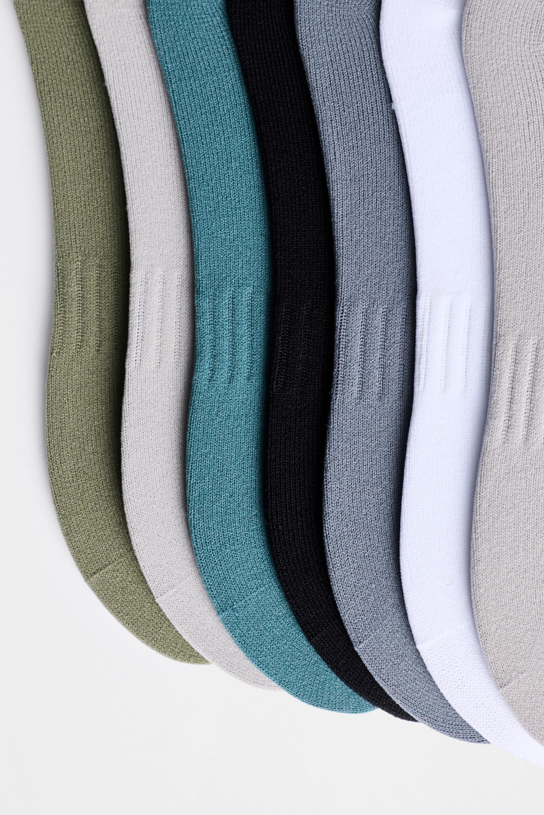 7-Pack of ankle socks — BLUE TONES