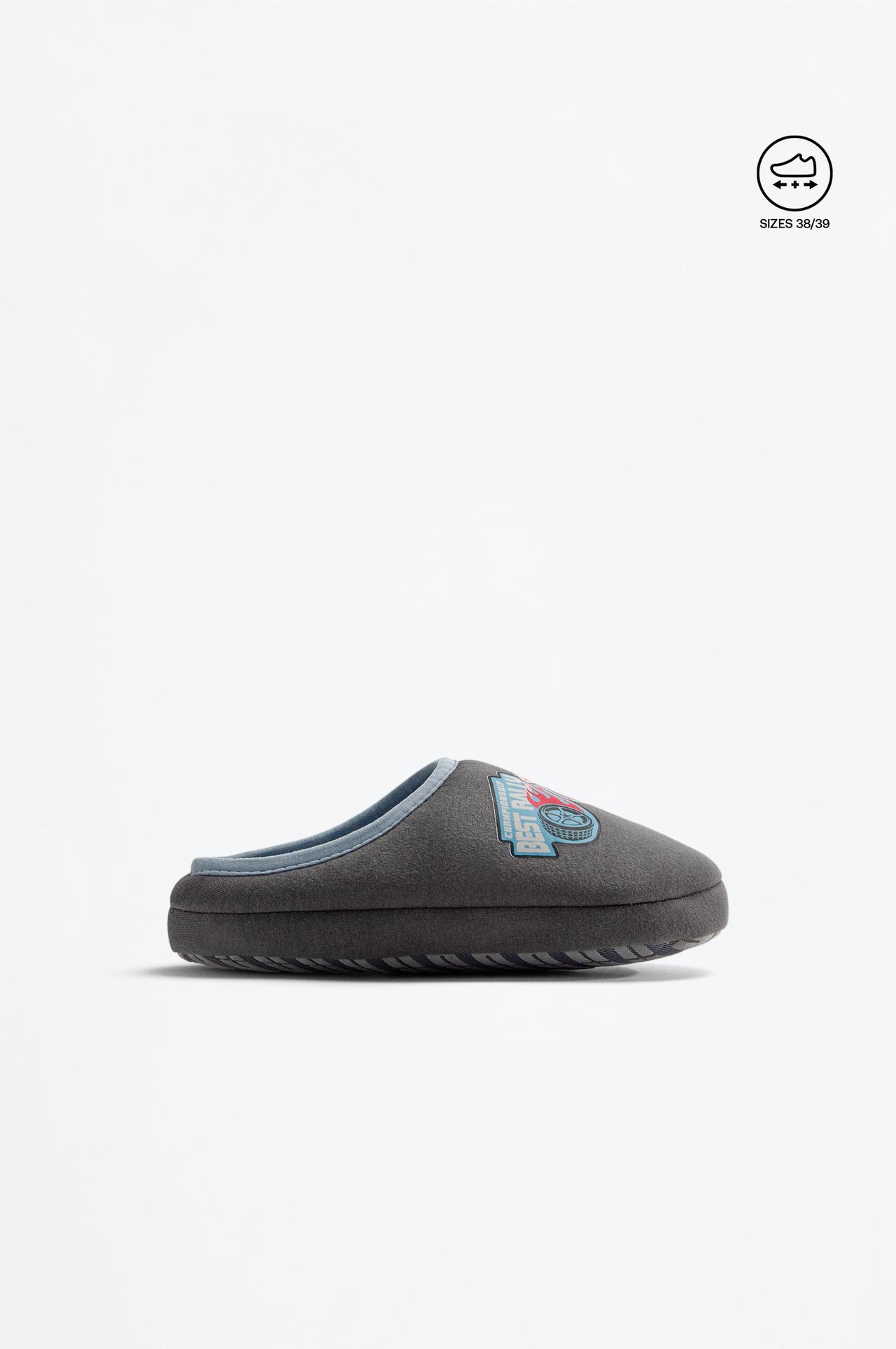 Motorcycle house slippers — GREY