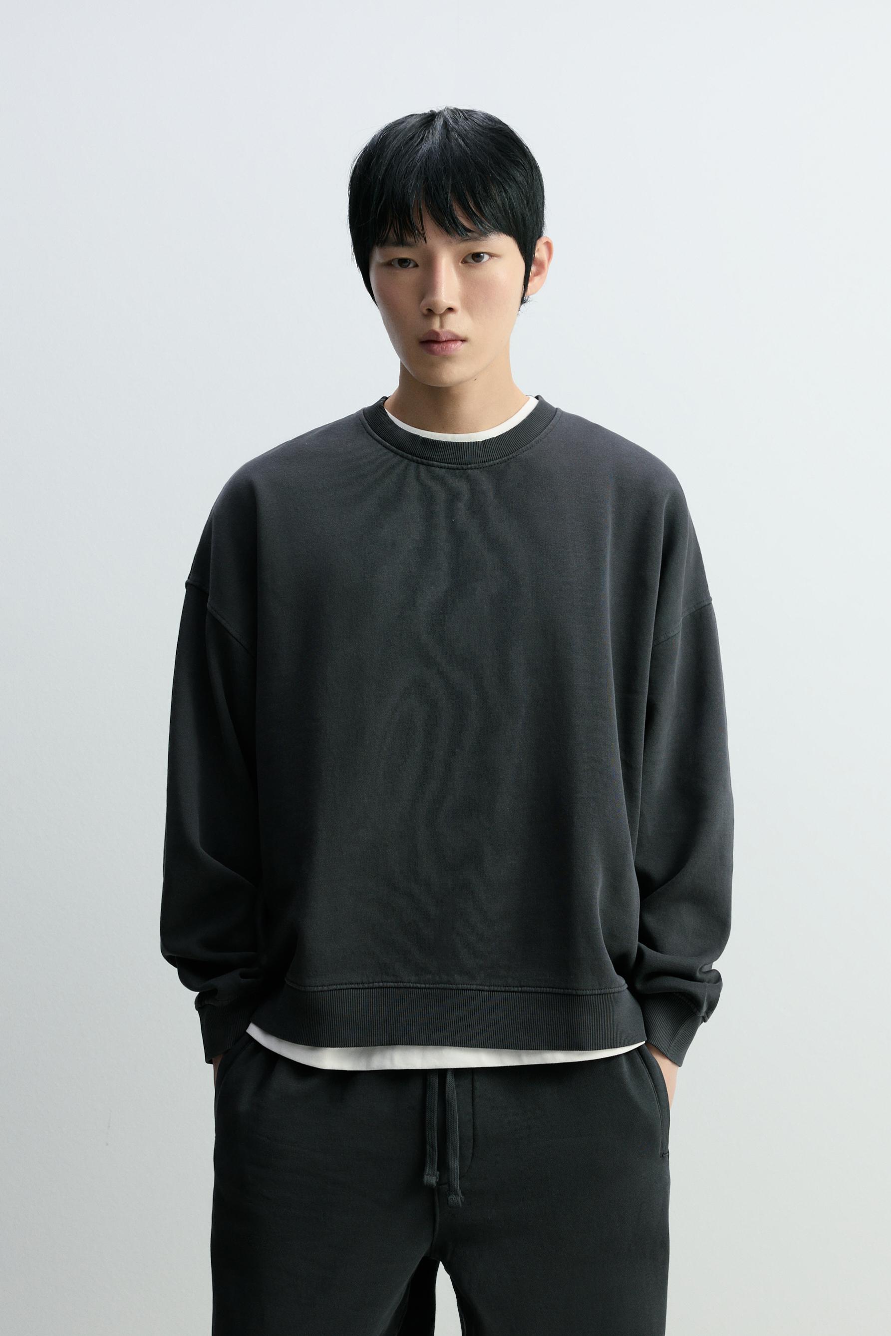 Sudadera efecto lavado