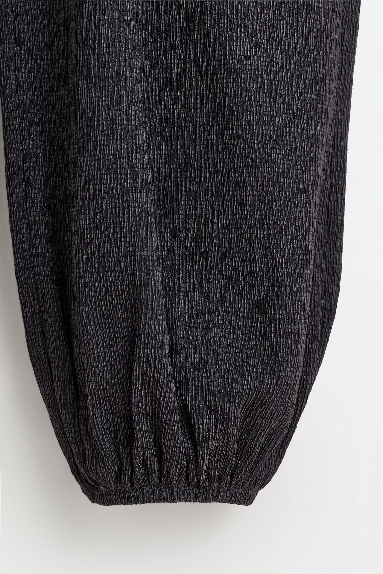 Crepe sarouel trousers — ANTHRACITE GREY