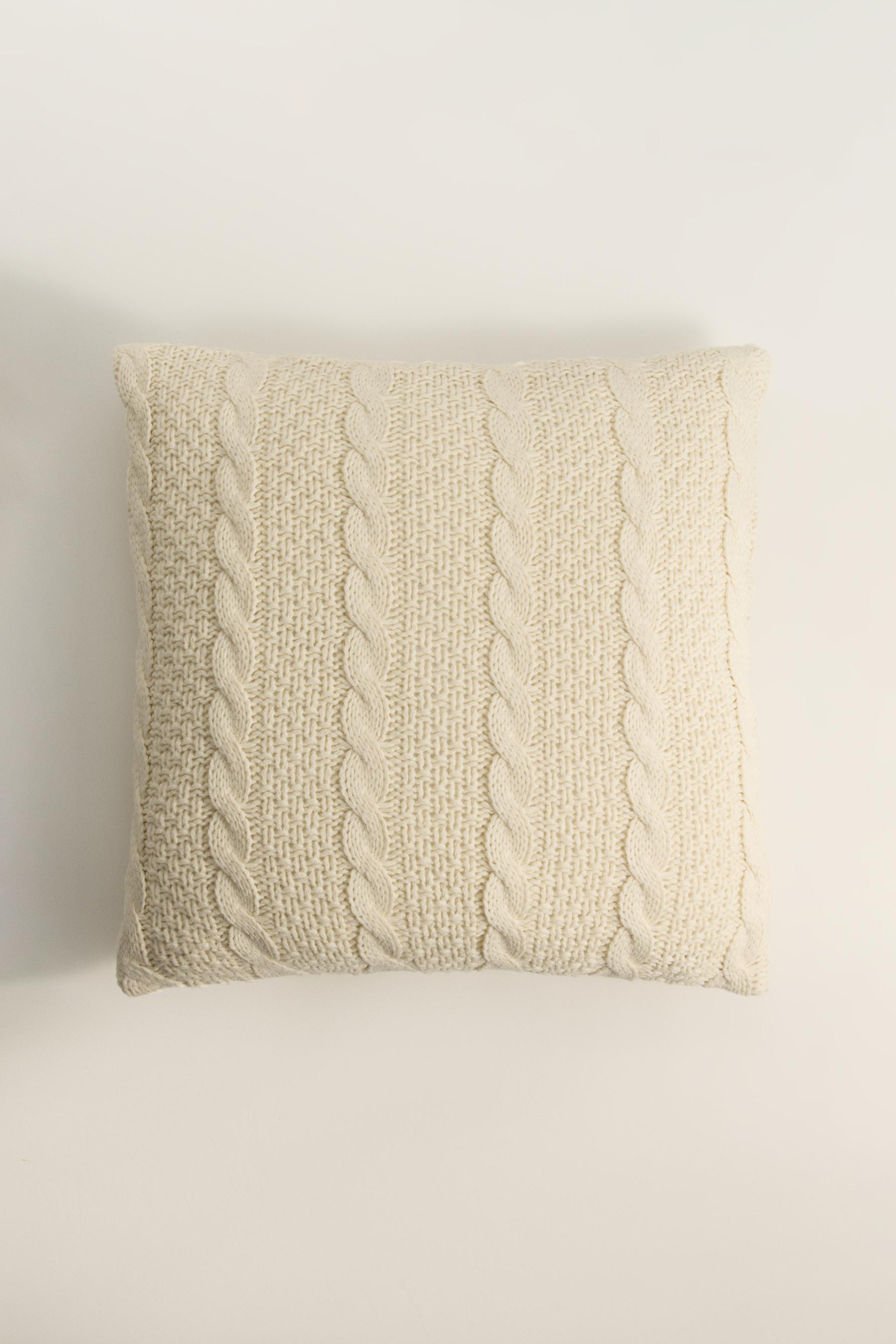Funda cojín punto trenzado 50 x 50 cm