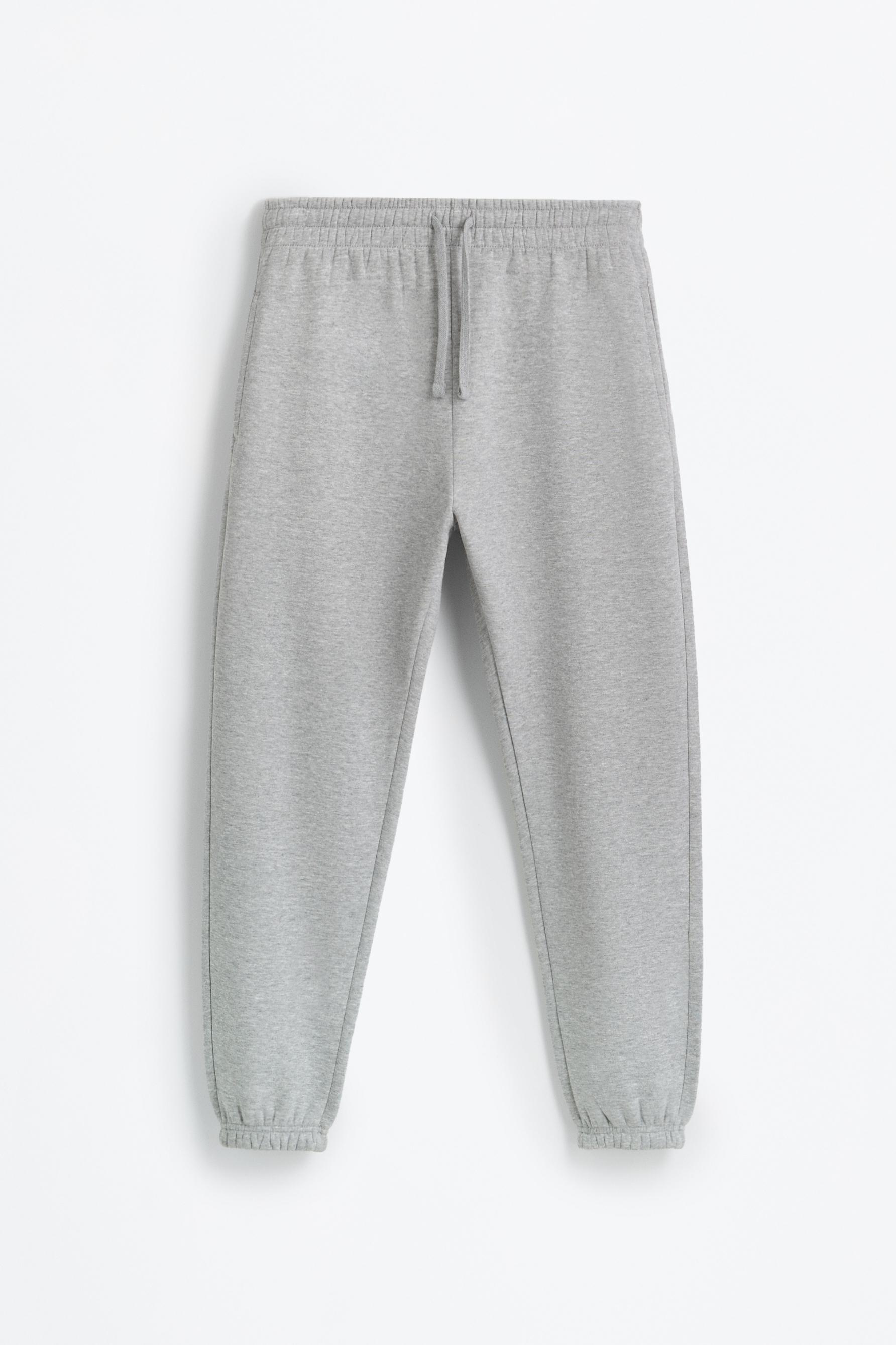 Slim fit tracksuit bottoms — GREY MARL