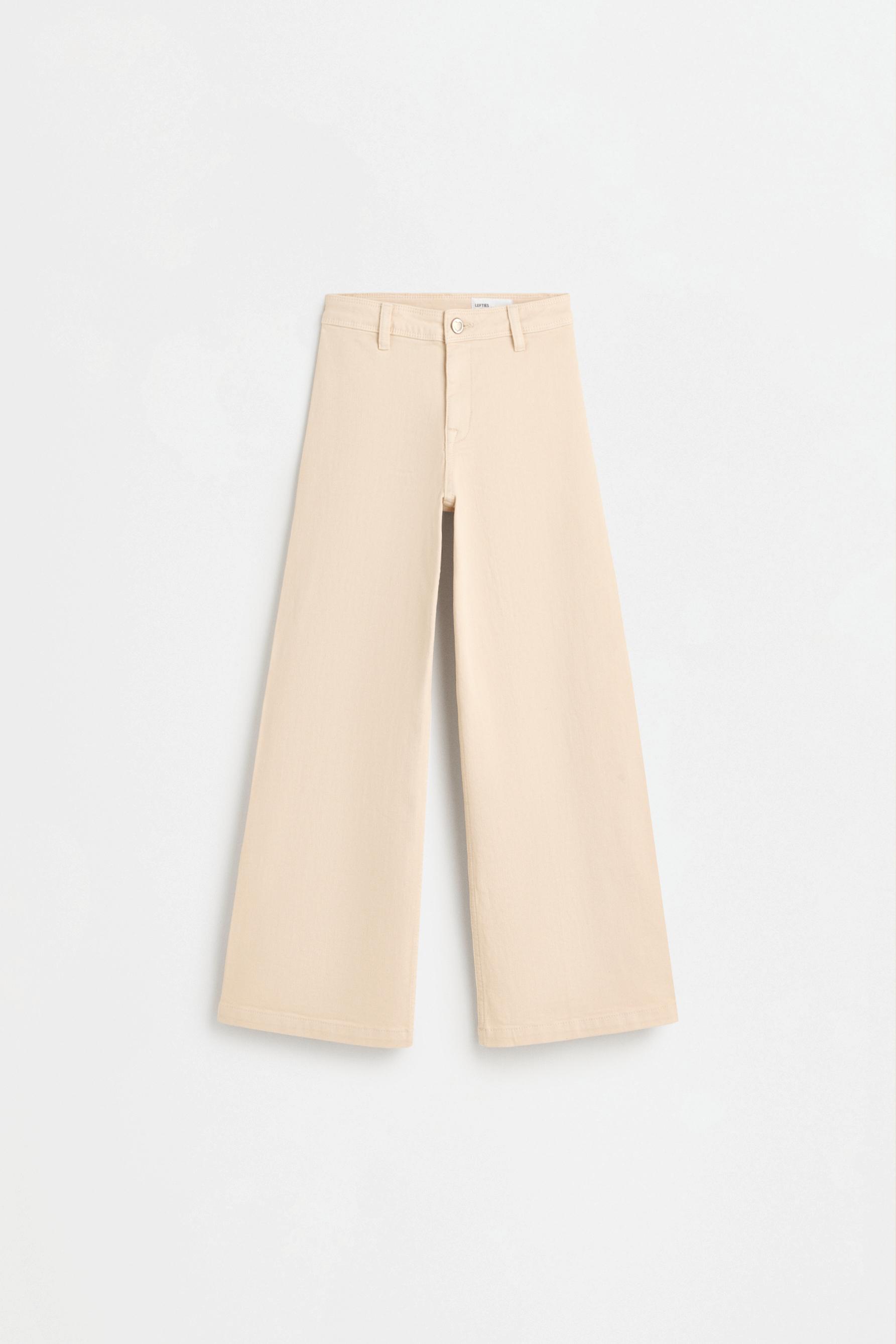 Wide-leg marine jeans — SAND