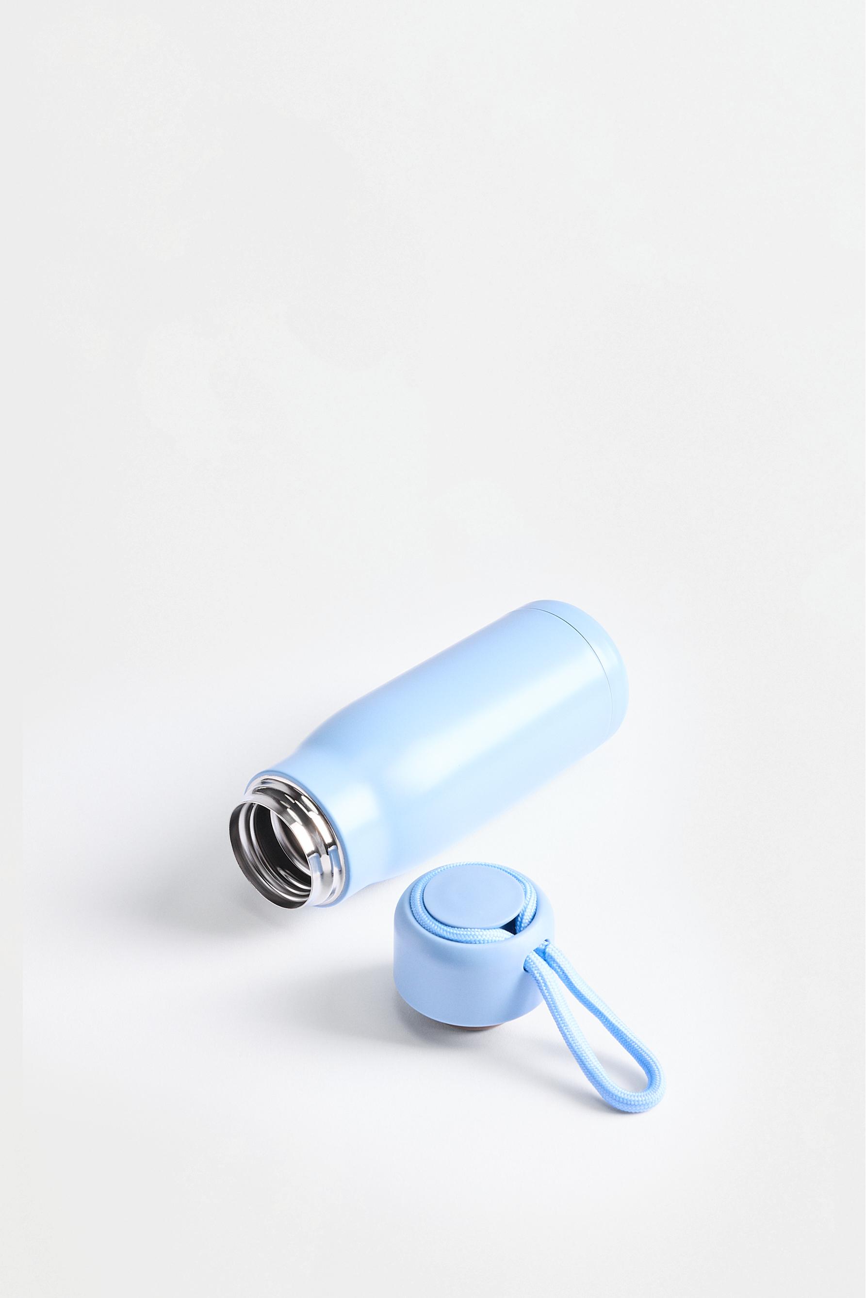 Metallic travel bottle — PALE BLUE