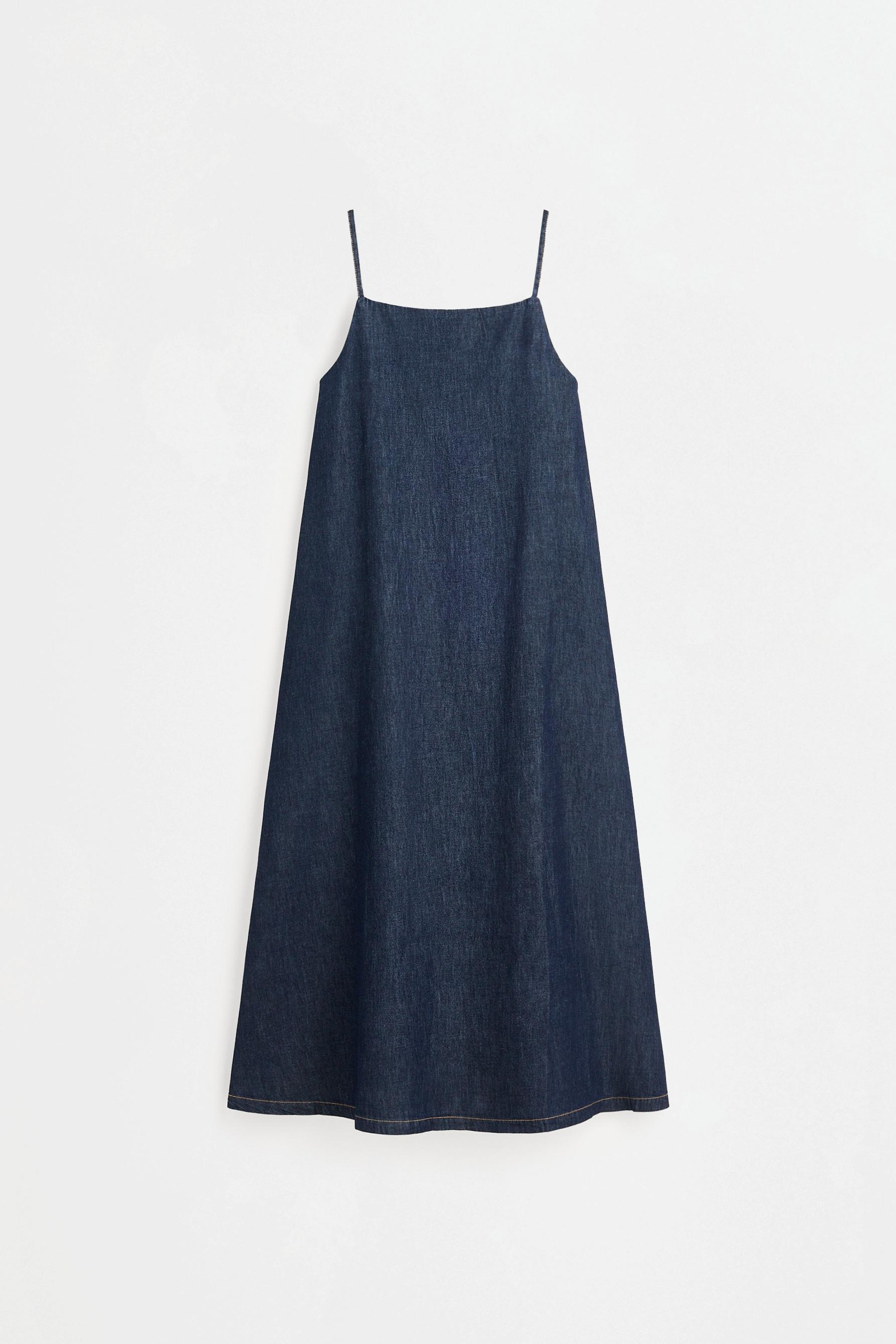 Lightweight denim dress — NAVY