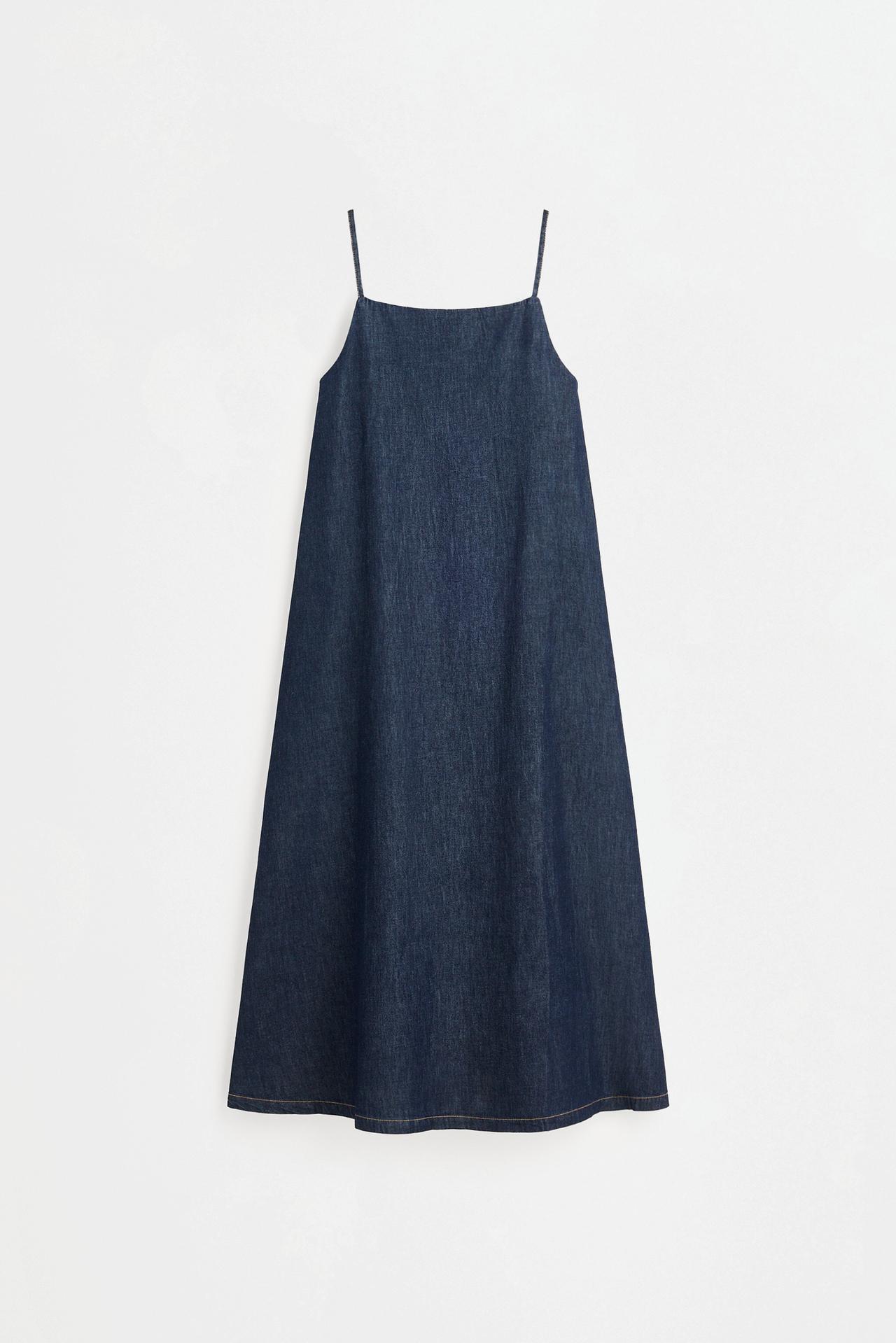 Lightweight denim dress — NAVY