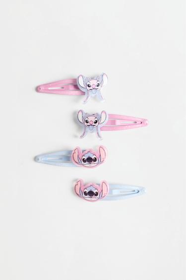 Stitch & Angel ©Disney scrunchie and clips (5-piece set) — BLUE 2