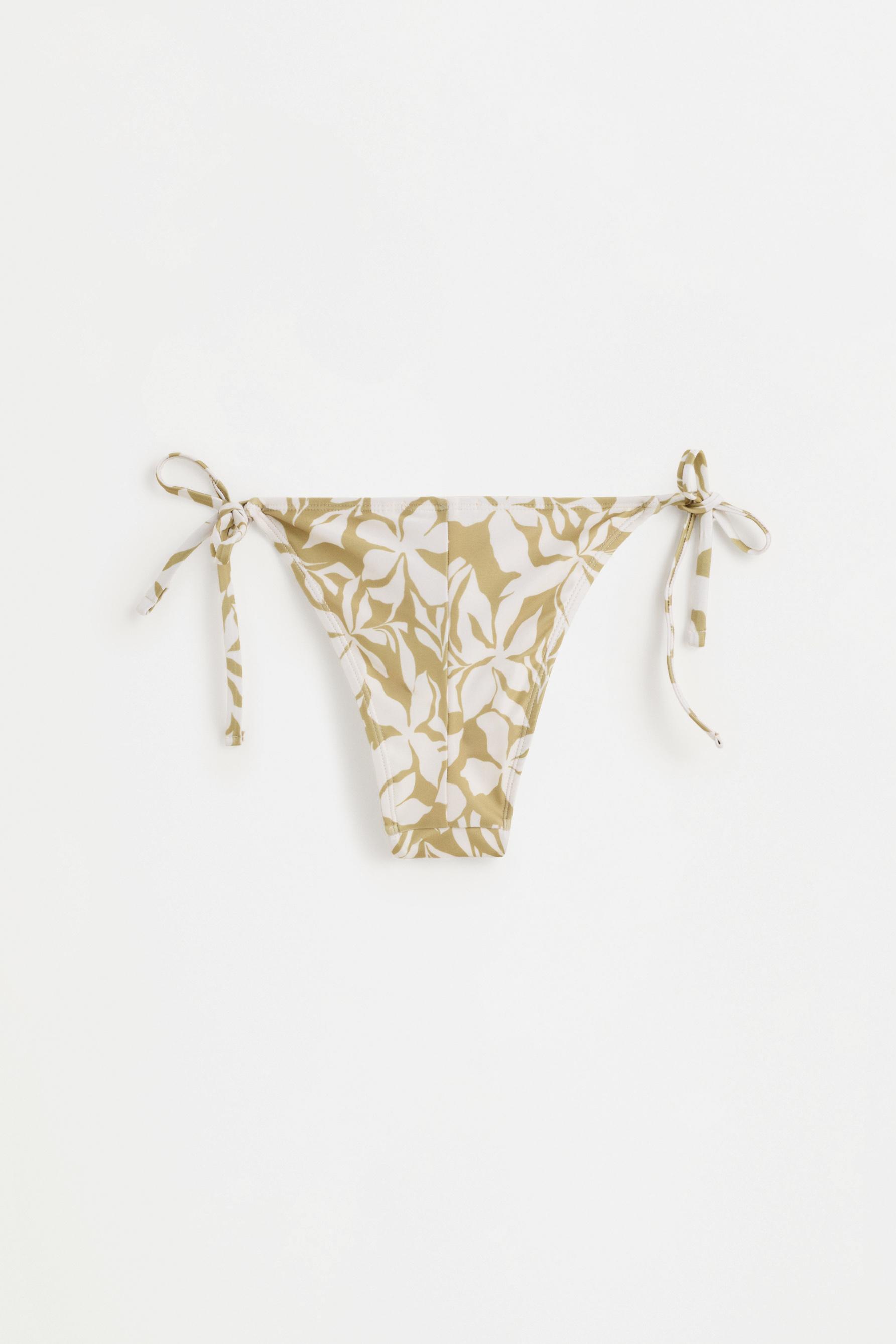 Bikini bottom — ECRU/GREEN