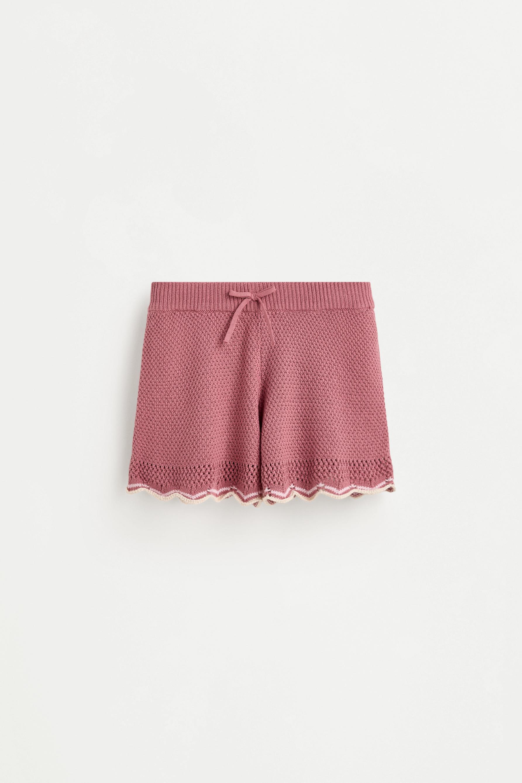Knit shorts — PINK