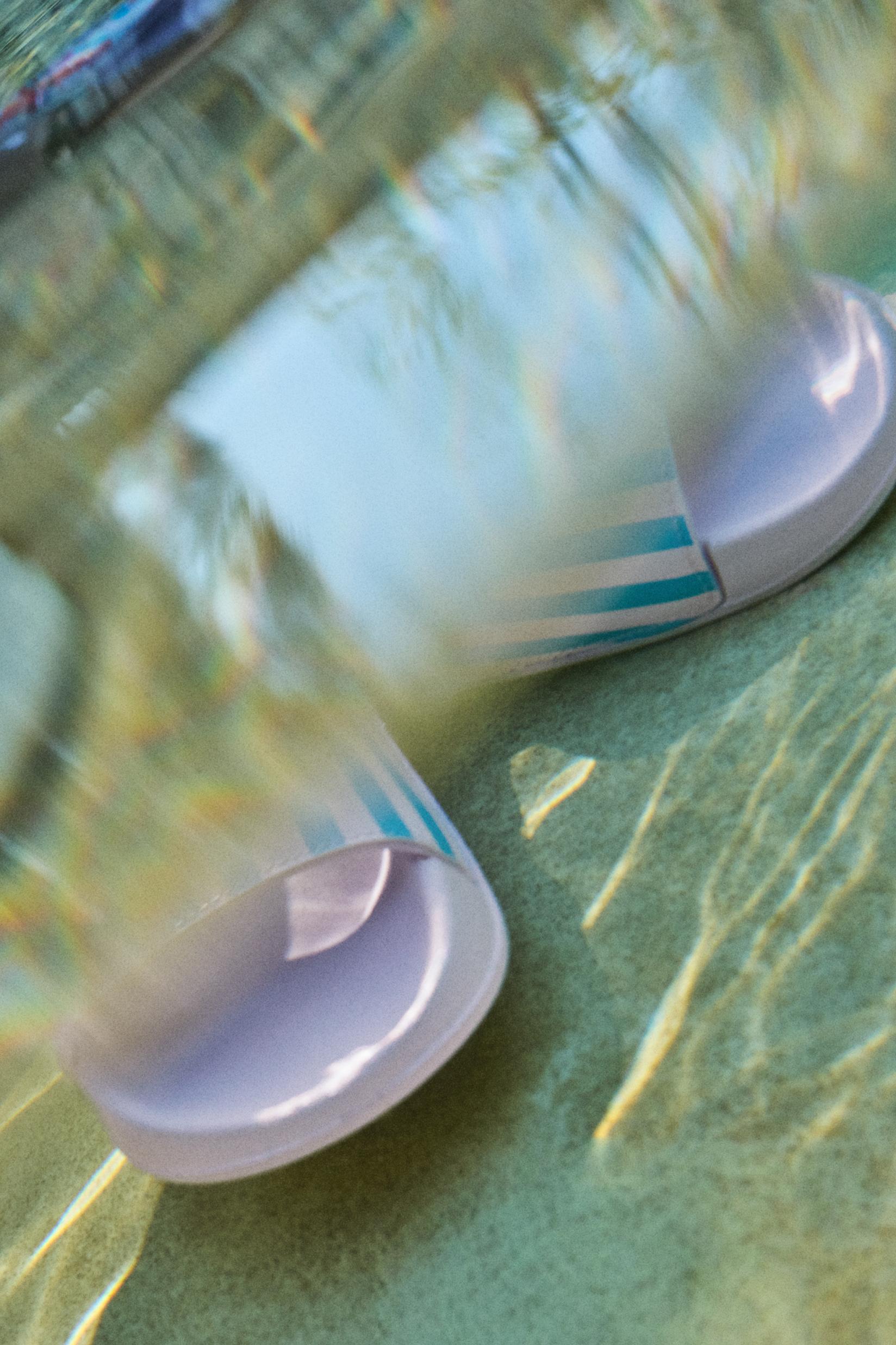 LOBSTER SLIDE SANDAL — Blue