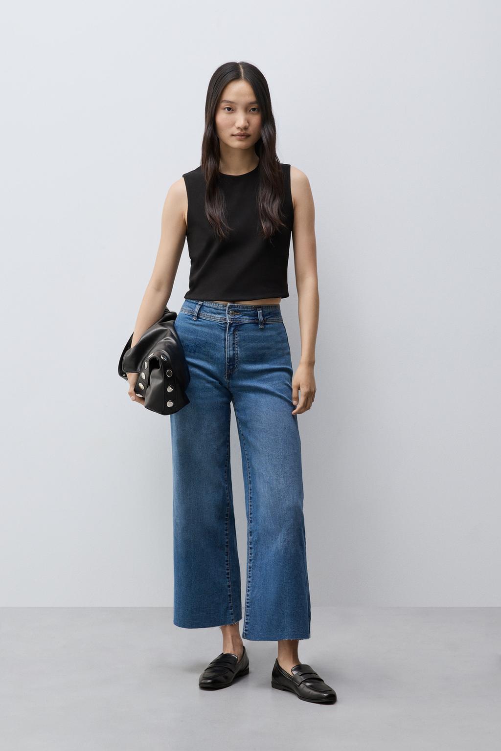 Stretch culotte jeans
