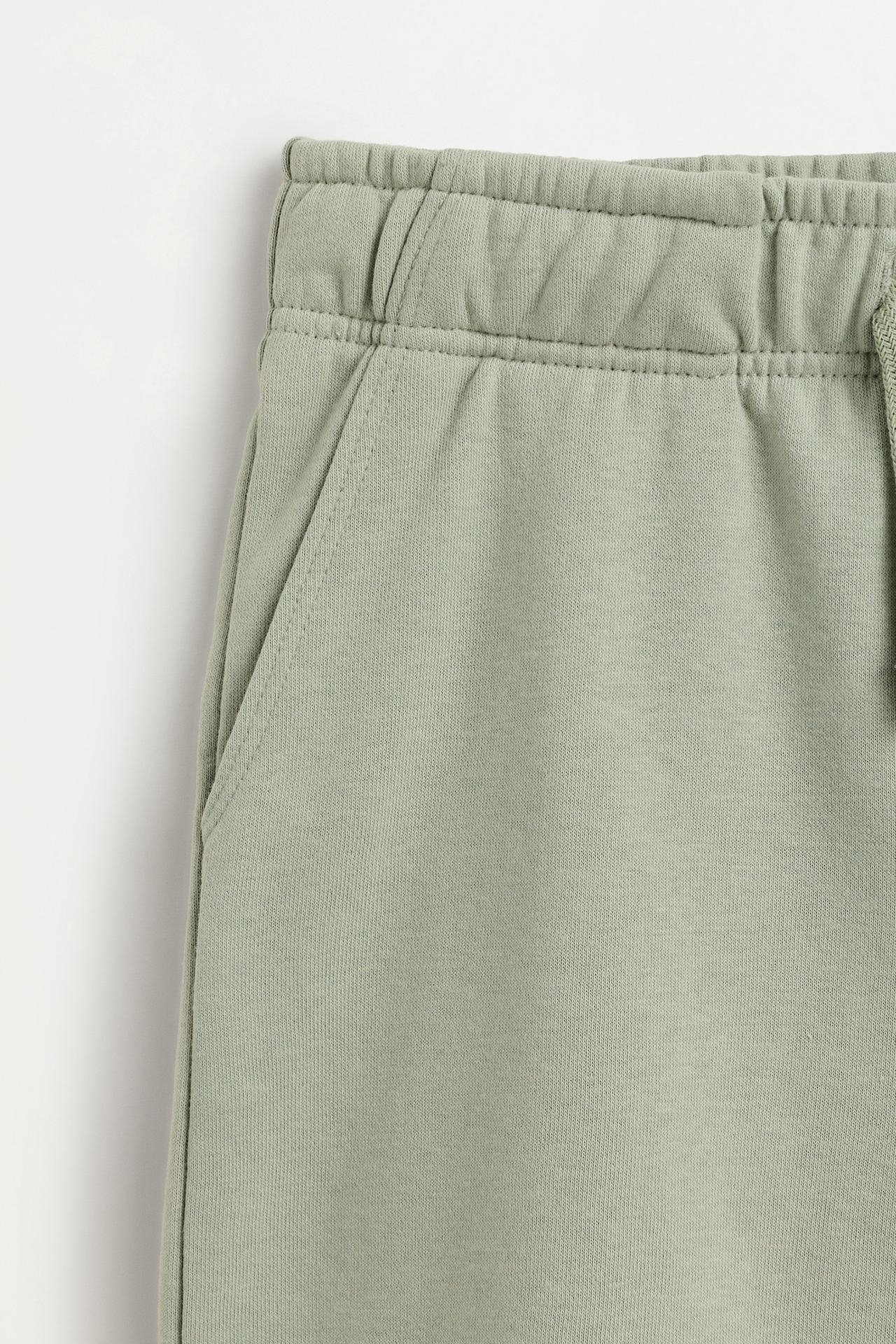 Jogger plush Bermuda shorts — PALE KHAKI