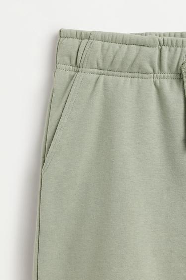 Jogger plush Bermuda shorts — PALE KHAKI 3