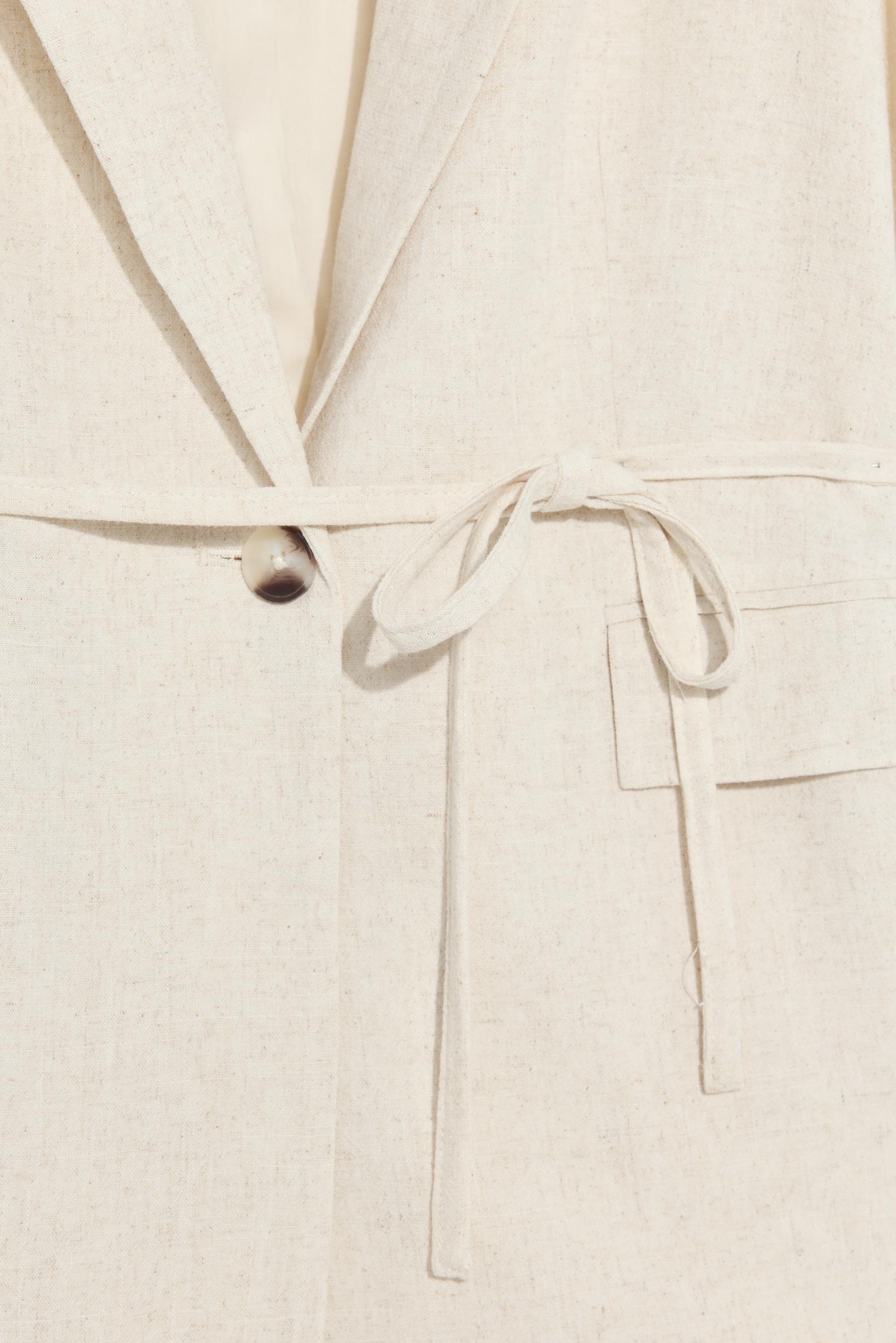 Rustic blazer — BEIGE