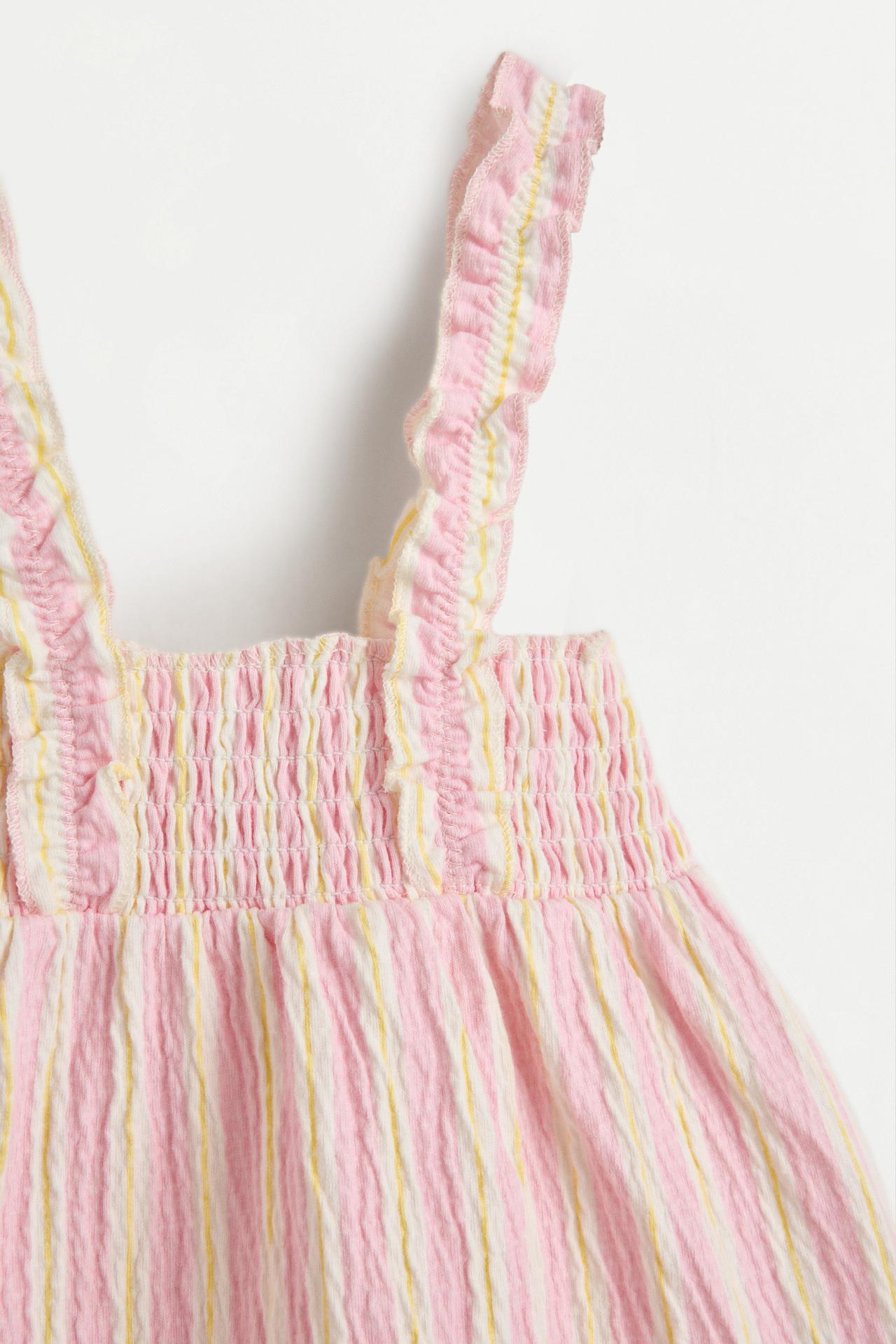 Gingham crepe top and shorts co-ord — PINK