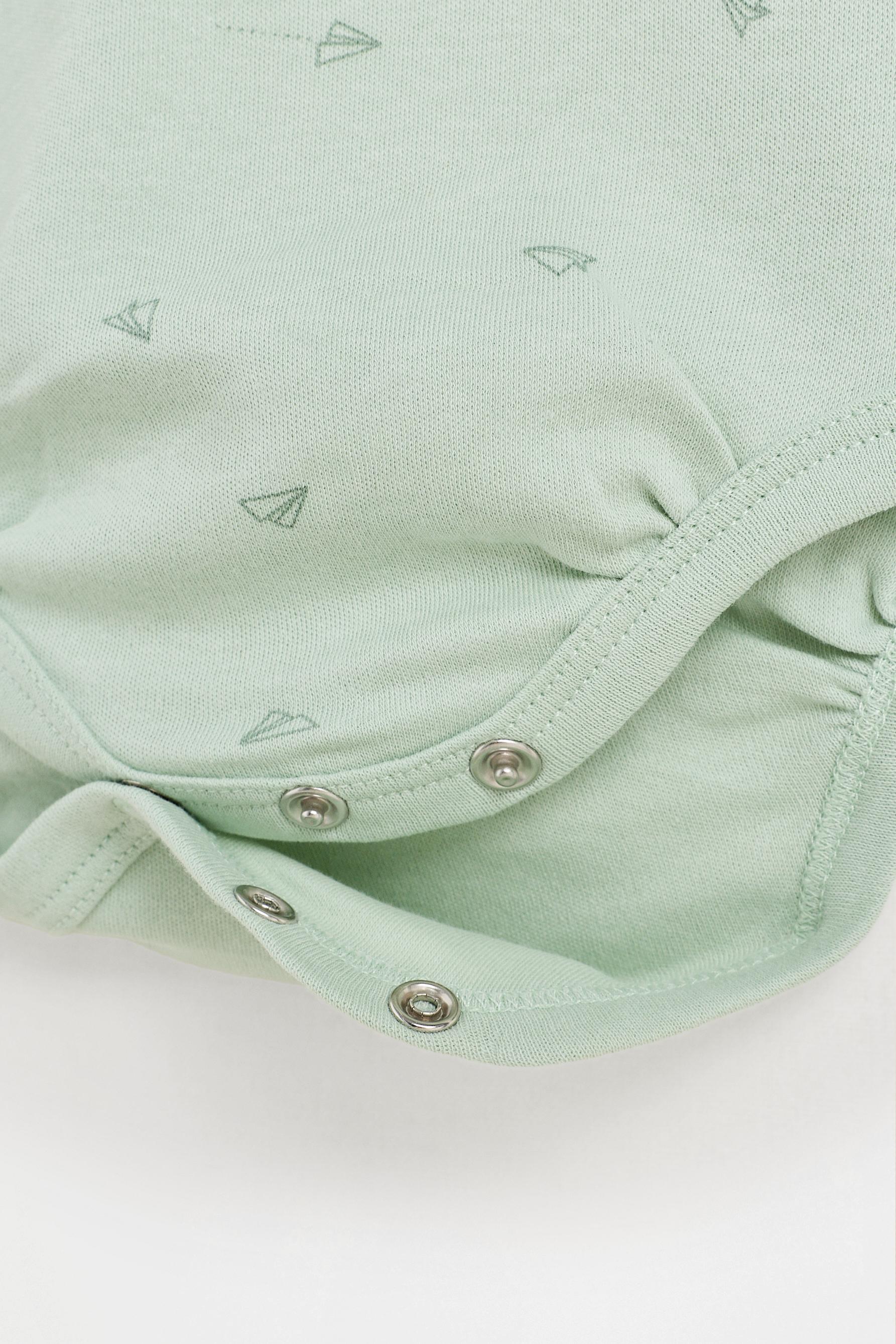 Pack of 2 combined bodysuits — WATER GREEN