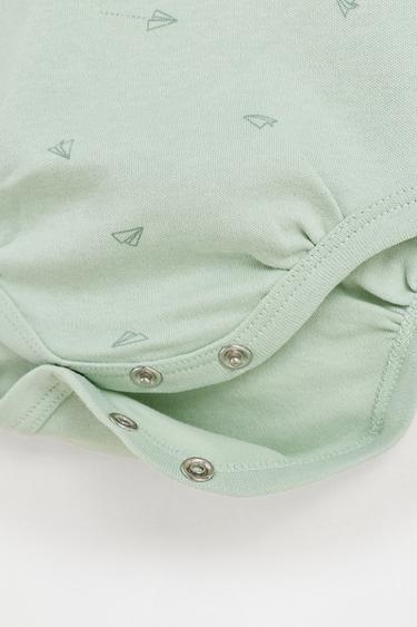 Pack of 2 combined bodysuits — WATER GREEN 4