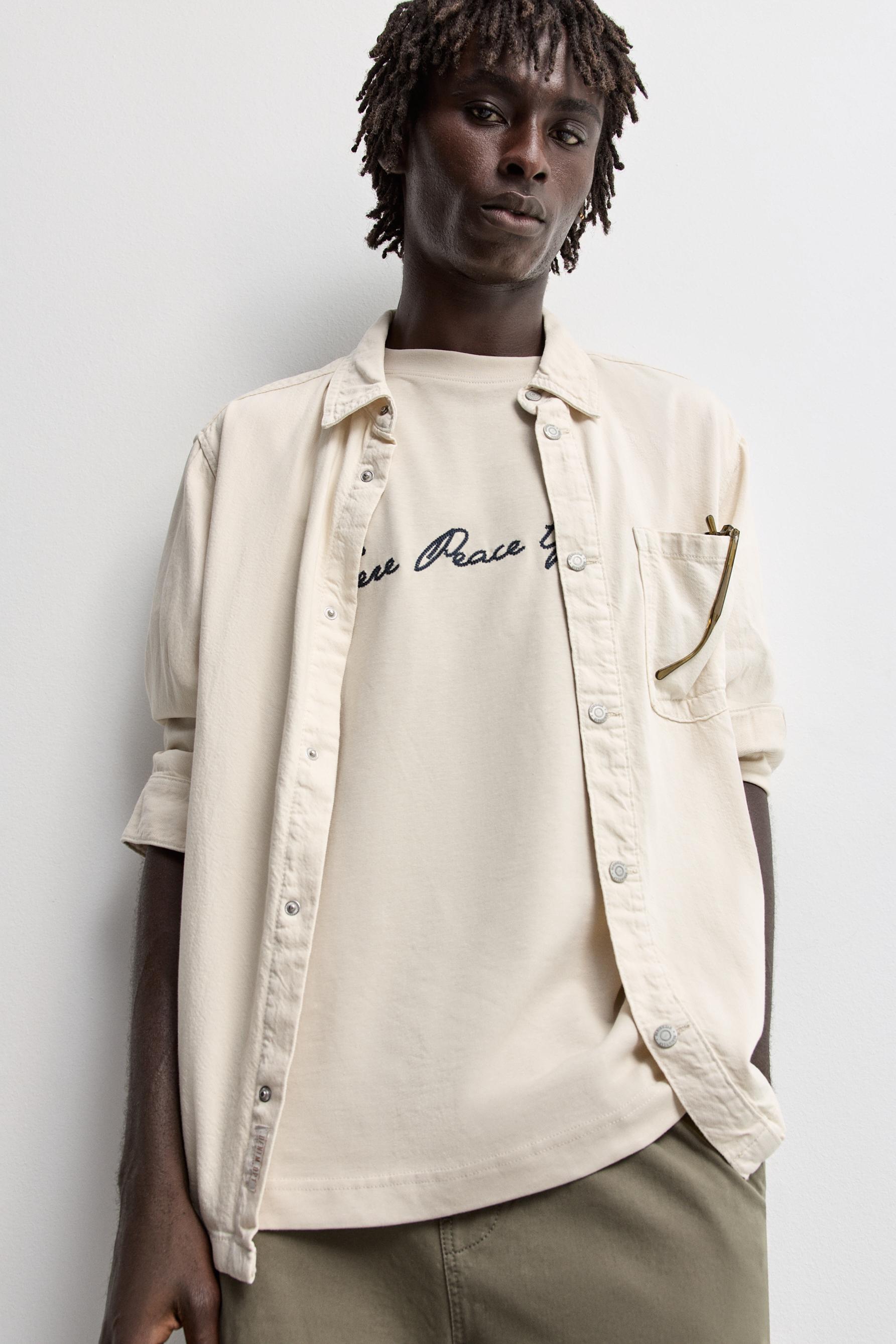 Printed T-shirt — SAND
