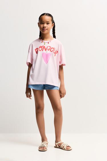 Printed T-shirt — PASTEL PINK 2