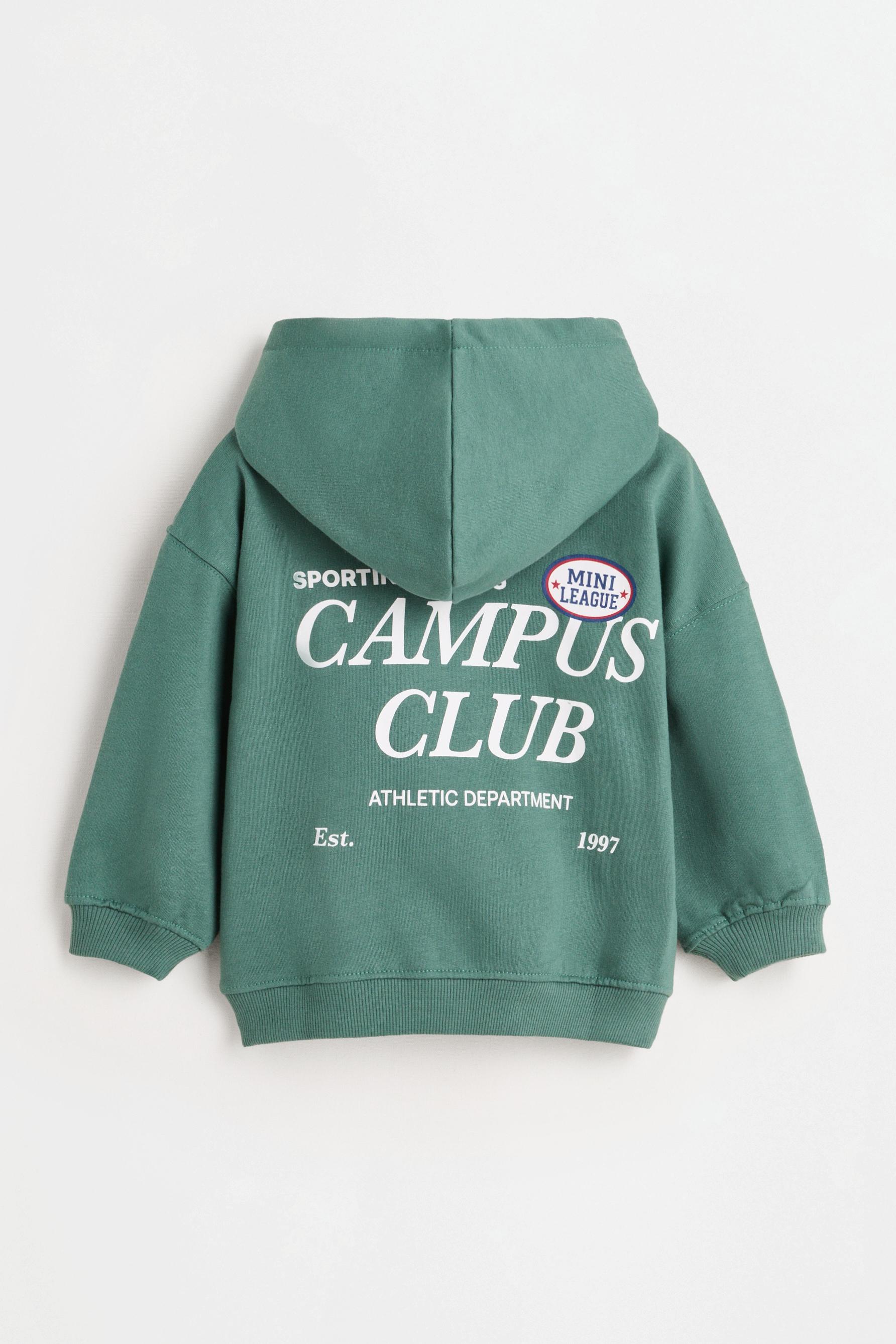 Printed hoodie — GREEN