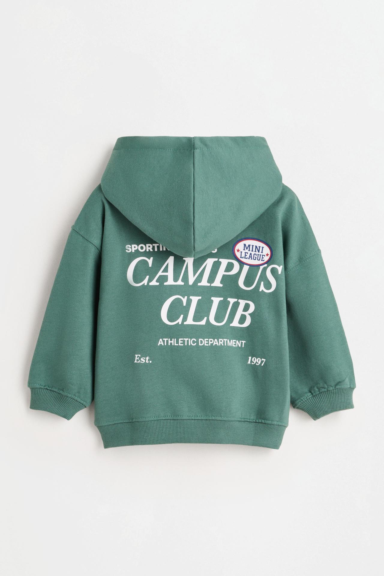 Printed hoodie — GREEN