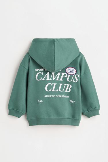 Printed hoodie — GREEN 2