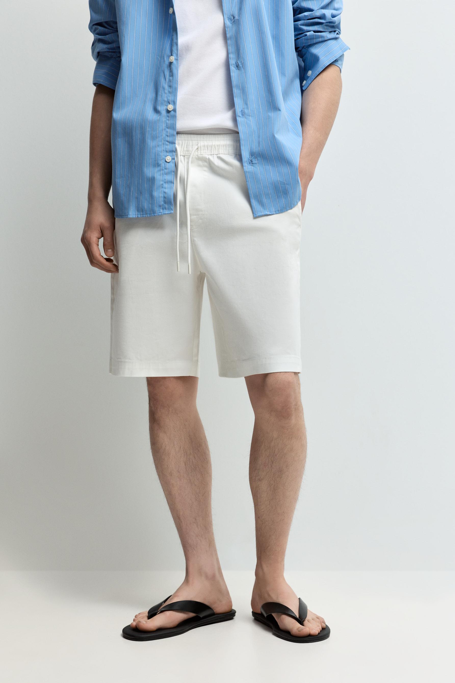 Jogger Bermuda shorts — WHITE