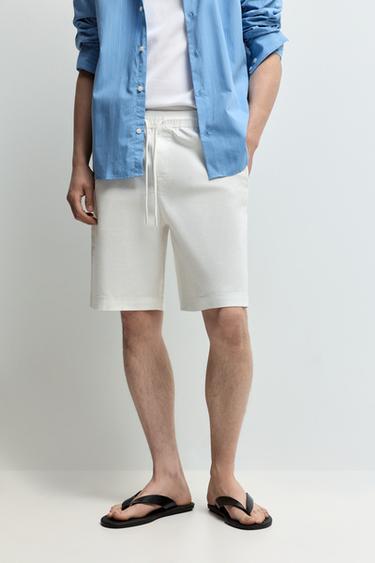 Jogger Bermuda shorts — WHITE 2