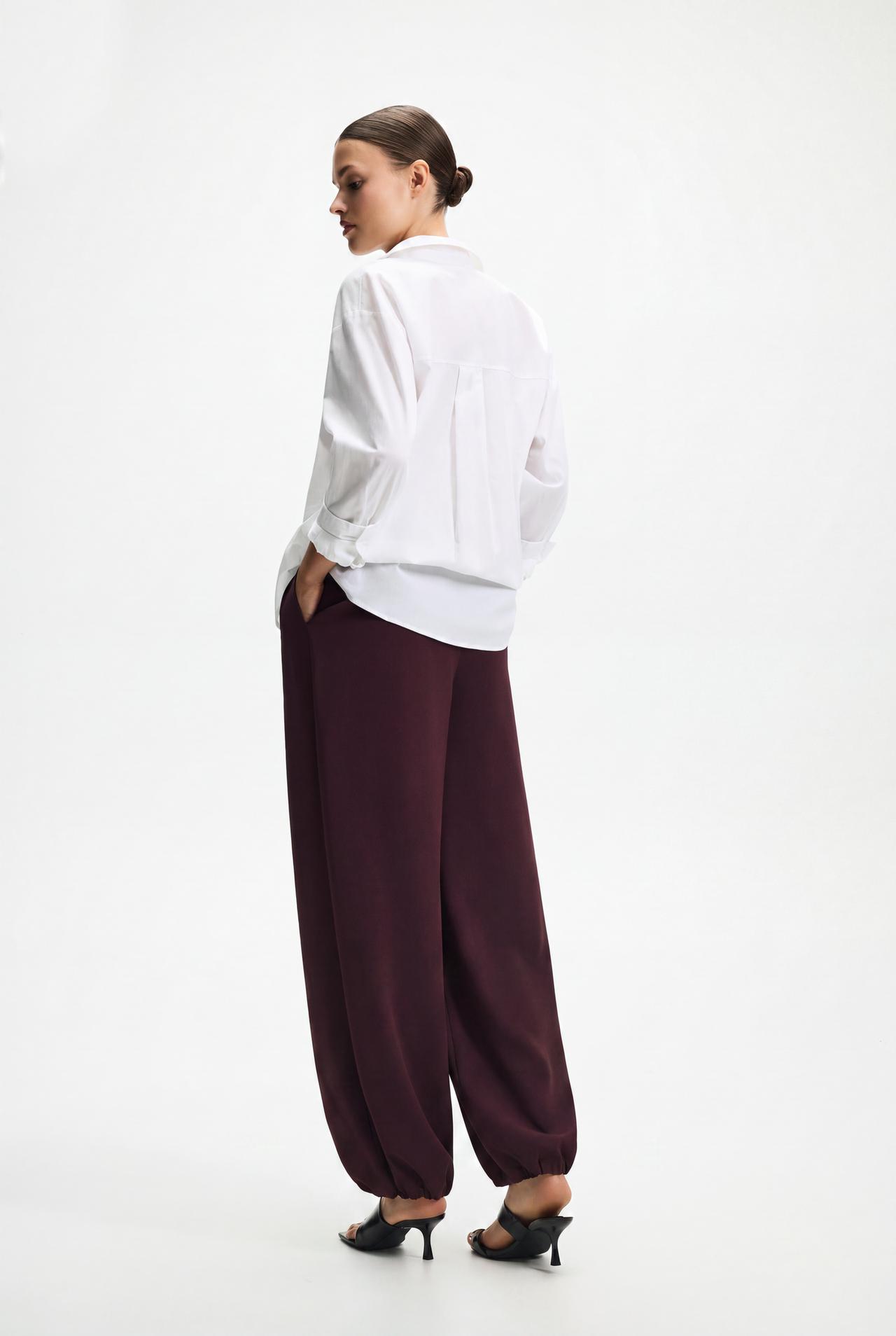 Sarouel trousers — PLUM