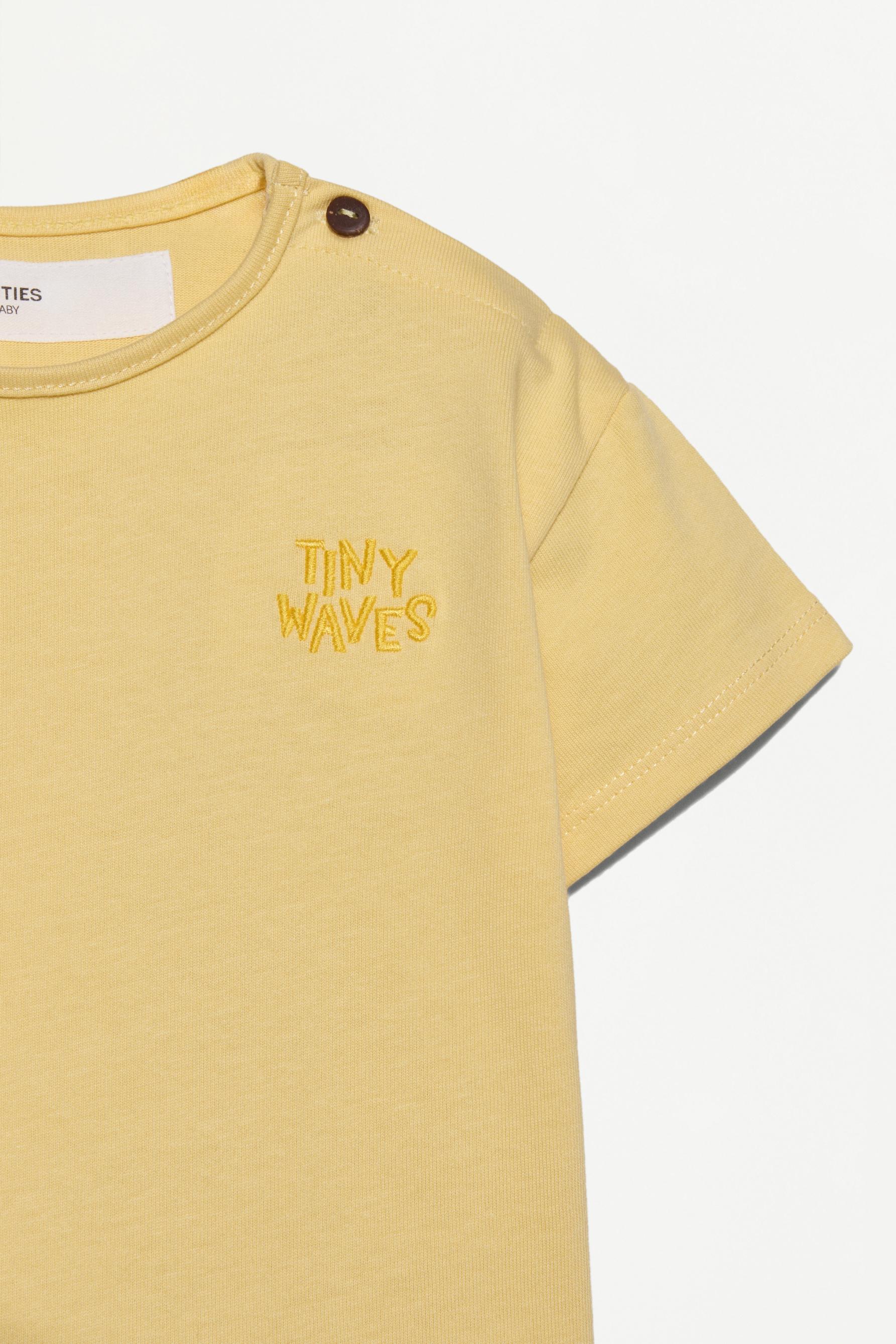 Heavy jersey T-shirt and Bermuda shorts set — MID YELLOW