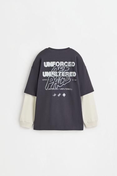 Printed double-sleeve T-shirt — LEAD 2