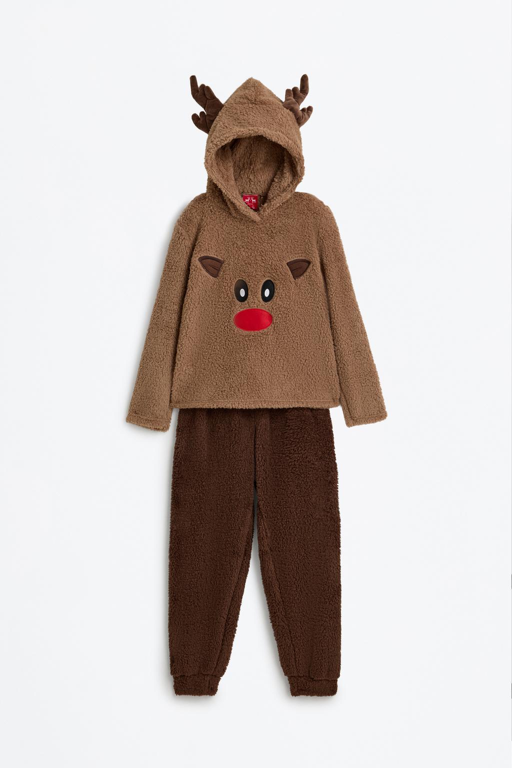 Home | Pijama de ren de pelet amb caputxa