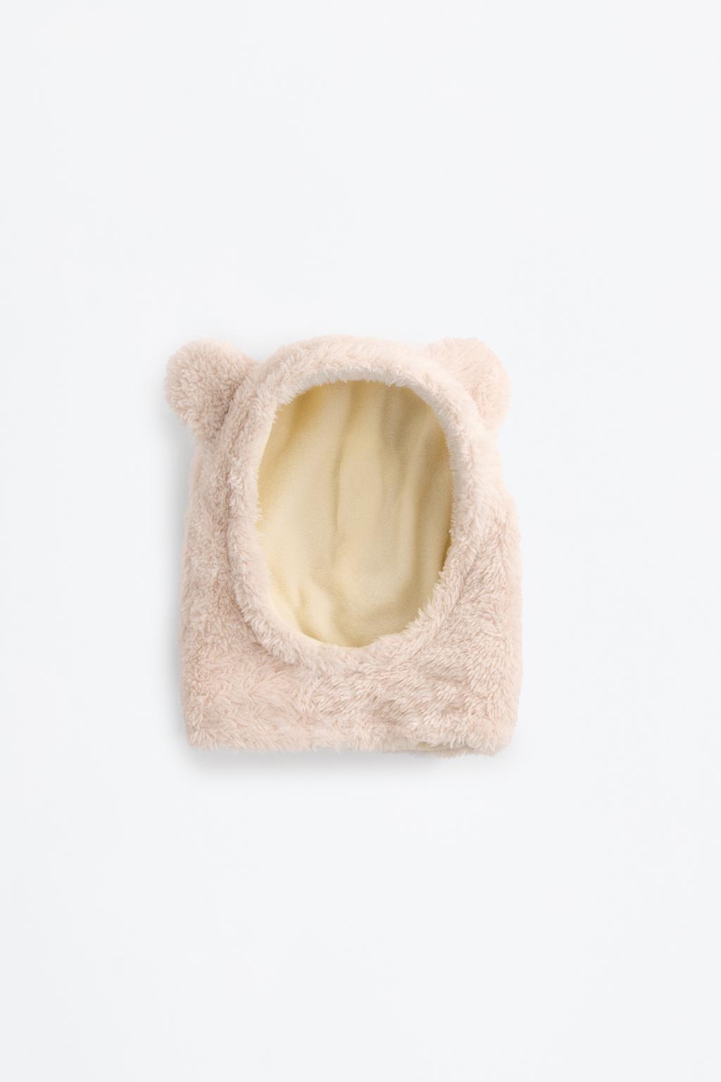 Fuzzy balaclava hat