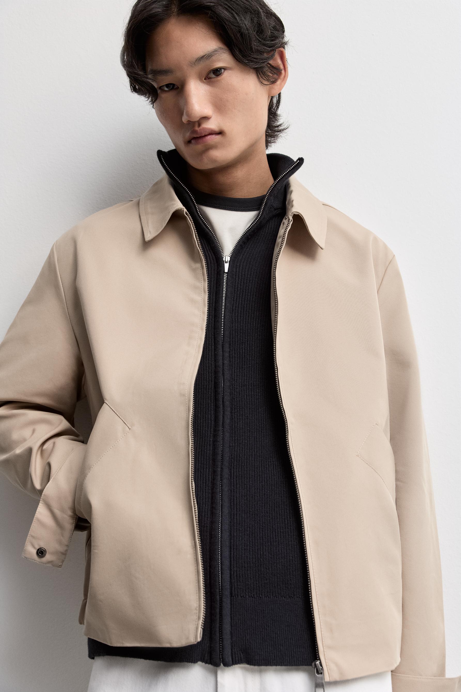 Shirt-collar jacket — ECRU